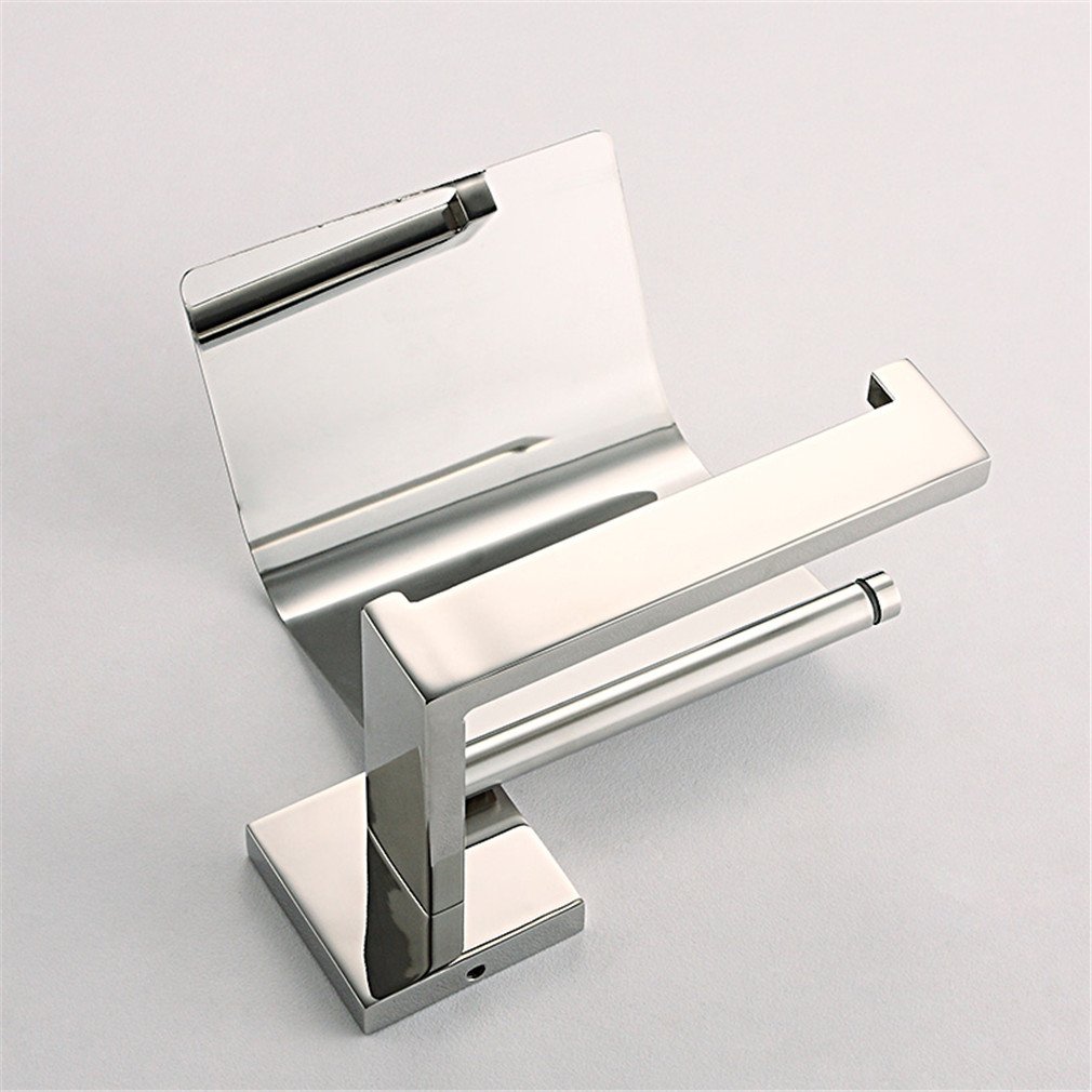 SUS304 Toilettenpapierhalter Hotel-Stil – Poliertes Chrom, Verdeckte Schrauben