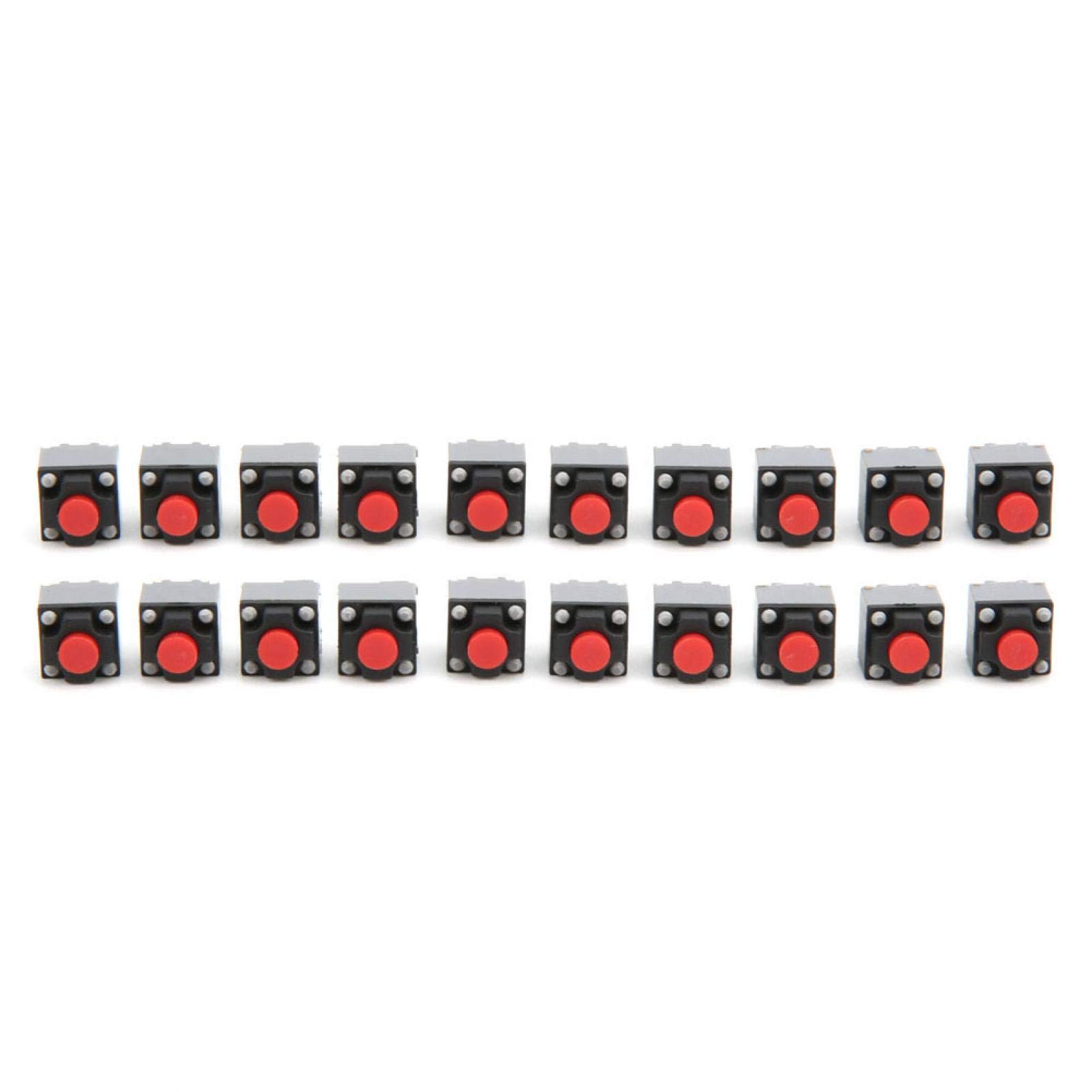 20 PCS Interruttori Tattili SMD 6x6x3.1mm A Pulsante | 4 Pin Testa Rame Impermeabile | Elettronica