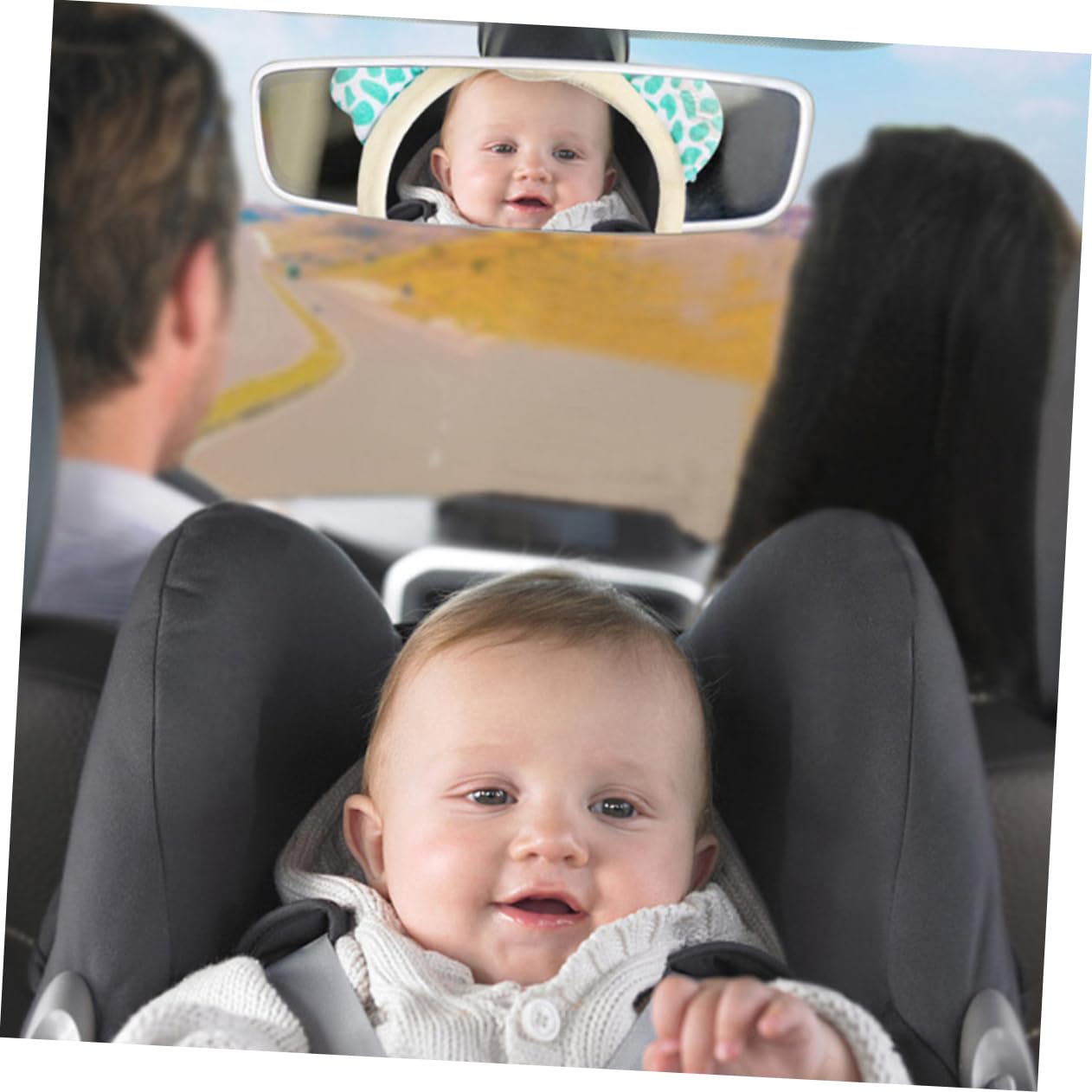 ibasenice 3 Espejos Retrovisores Ciegos Para Bebés Para Uso Familiar En El Coche.