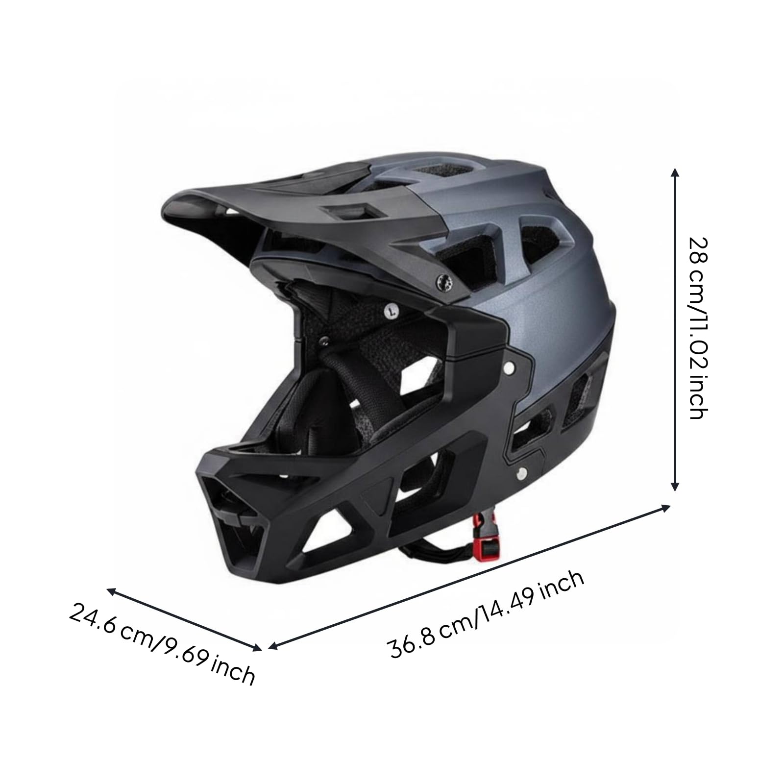 Casco da Integrale Ventilato Casco da Protezione a 360 Gradi Attrezzatura Sportiva per Gara