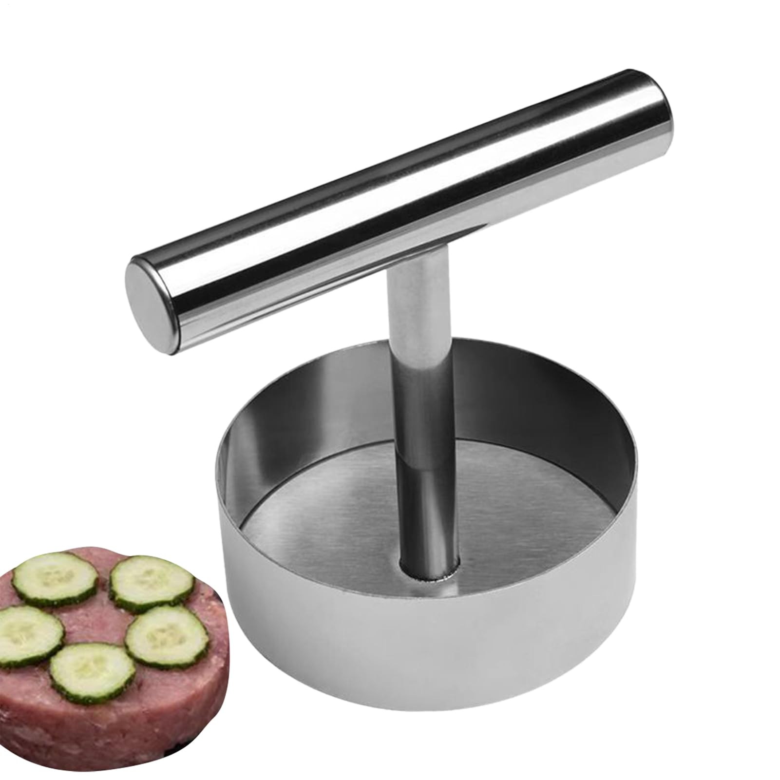 Moule À Burgers Façonneuse De Steaks Hachés,Forme À Hamburger En Acier Inoxydable | Ustensiles De Cuisine Robustes, Outil Multifonction Pour Façonner La Viande Pour Préparation Des Repas, Fêtes De Par