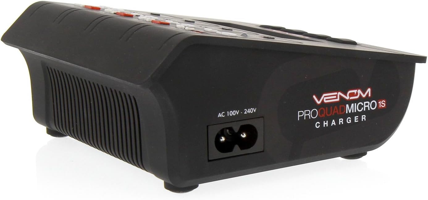 Venom Racing 0696 Pro Quad Micro 4.35Wx4 AC/DC 1A LiPo & LiHV Battery Balance Charger