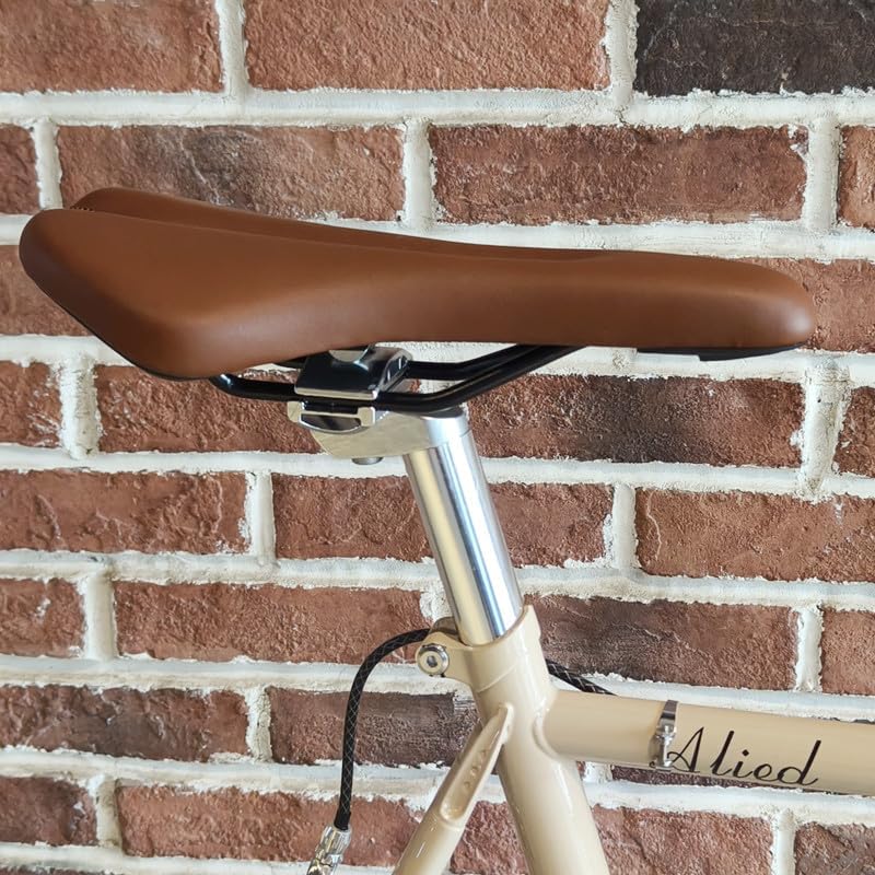 PU Material Retro Comfortable Bicycle Saddle Brown Black Front Seat for Mountain Road Folding Fixie Bike Cycle Part