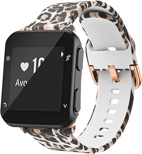 Correa de reloj compatible con reloj Garmin Forerunner 35, correa de silicona de repuesto de moda para hombre y mujer