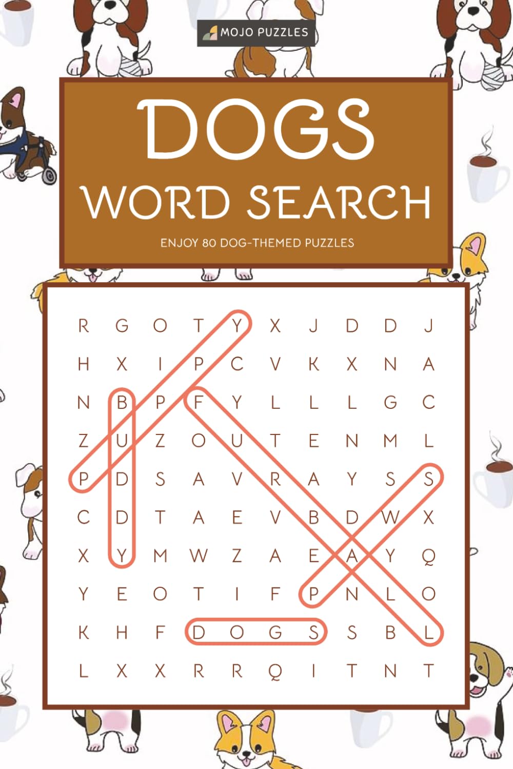 Dog Word Search for Adults: 80 Puzzles for Dog Lovers