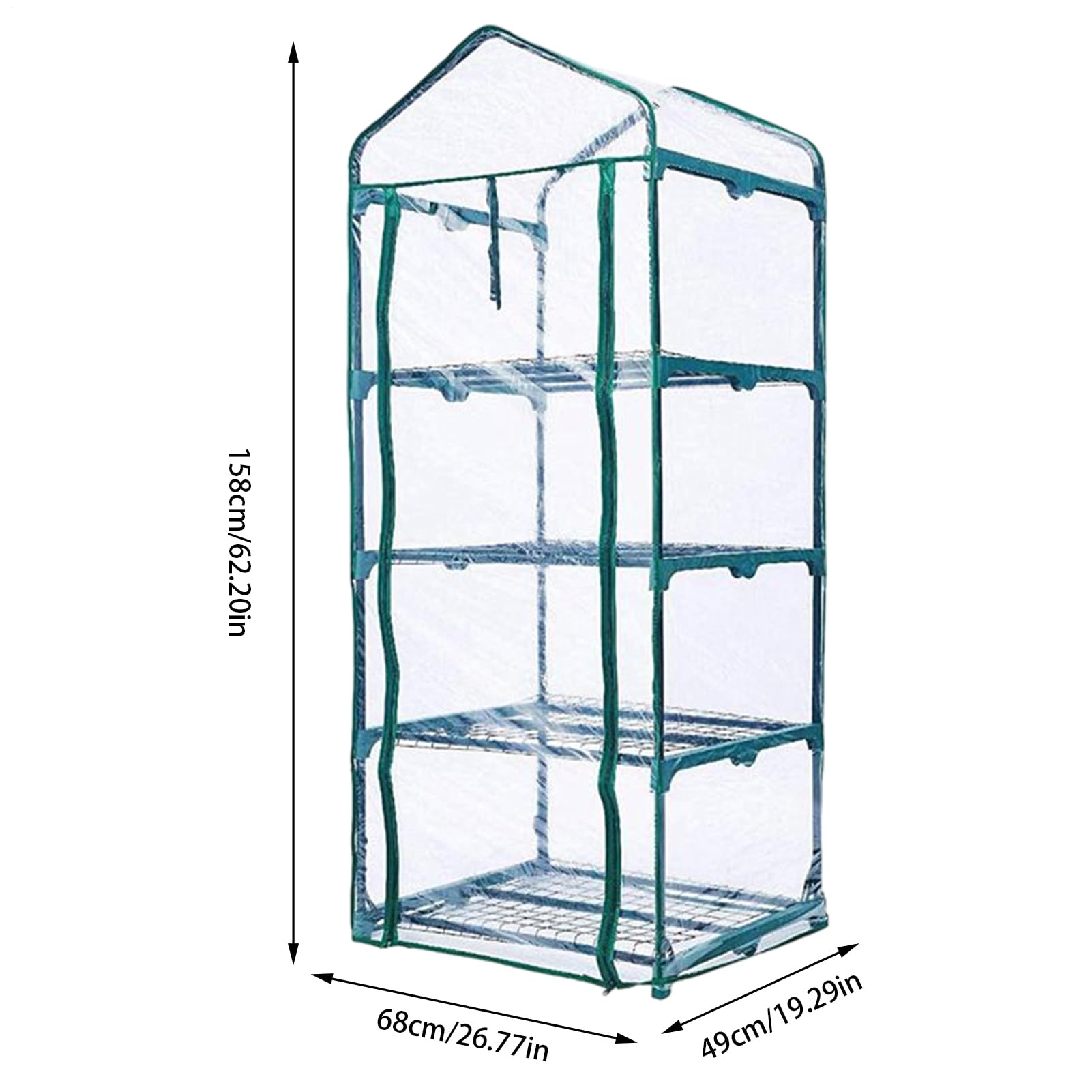 Gewächshausabdeckung für Hochbeet mit erhöhter PVC-Abdeckung für