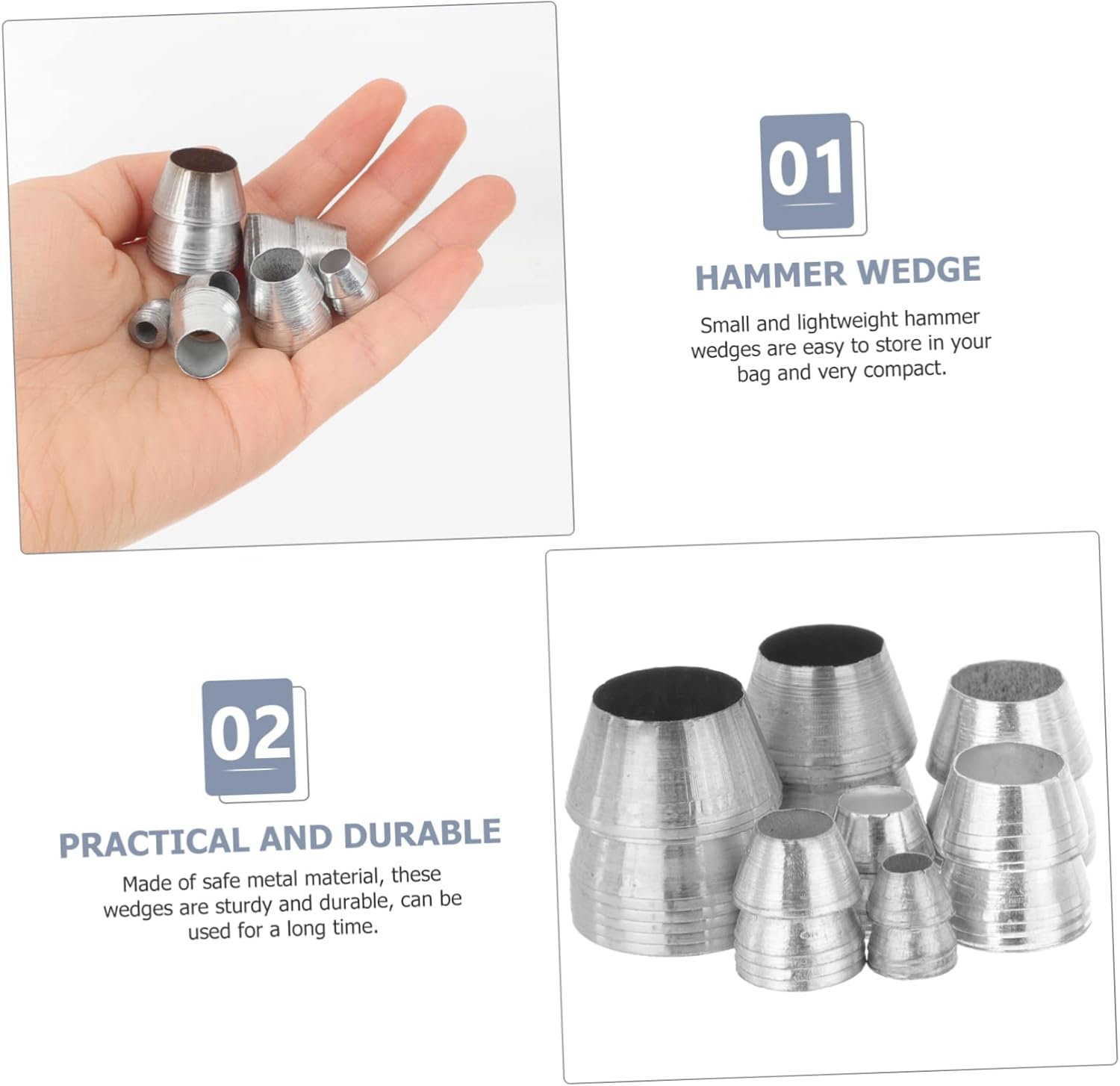 Tofficu 42pcs Hammer Handle for Hammers Safety Reinforcement Kit for Axe Tool Replacement Resistant Design for Carpenters and Builders