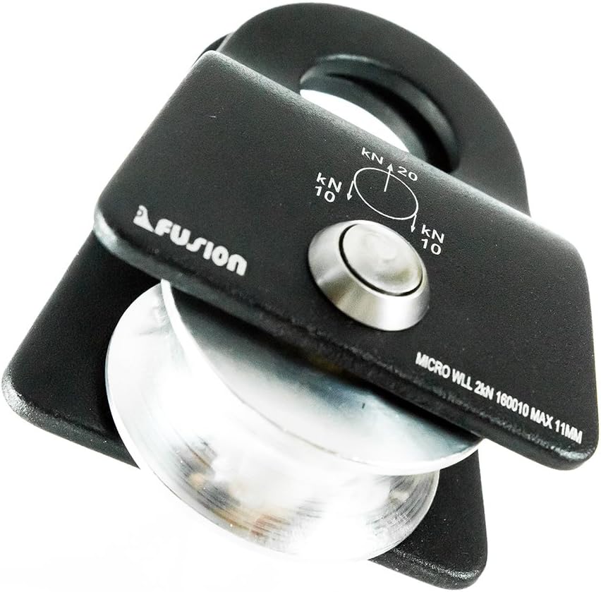 Fusion Climb Ekat Micro Aluminum Side Swing Pulley Matte Black 20KN : Sports & Outdoors