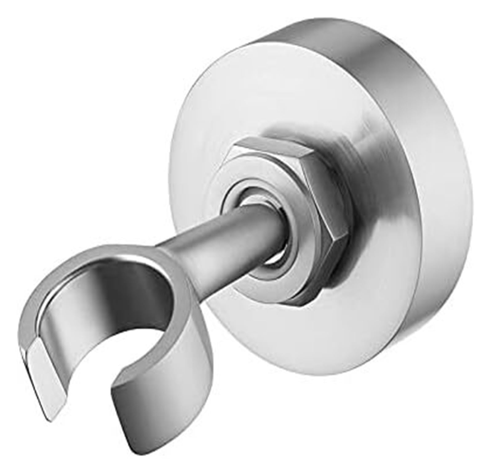 Shower Head Brackets, Holder Adhesive Rotatable Wall Mount Stainless Steel Shower Wand , 2 Installation Methods(Brushed Nickel)