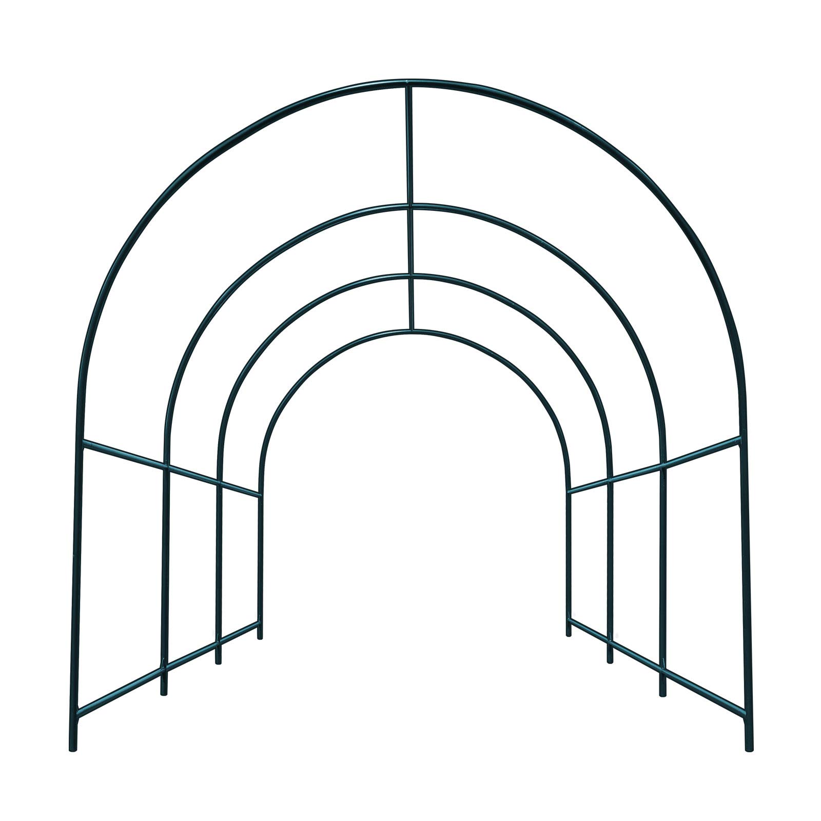 Multi-Size Large Garden Support Arch Frame Climbing Plant Arch Arbor for Flowers/Fruits/Vegetables (9.8ft x 7ft x 7.2ft)