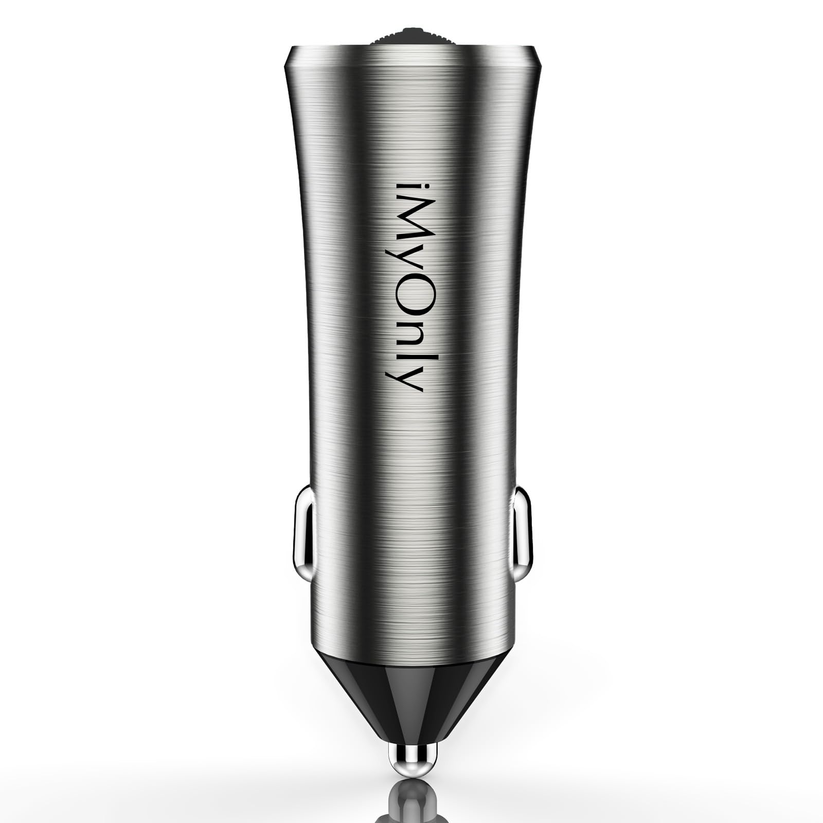 Bluetooth Adapter FM Transmitter,iMyOnly All-Metal Bluetooth 5.3 Transmitter for Car Music Player, Wireless FM Radio Car Kit with Hands-Free Calling,