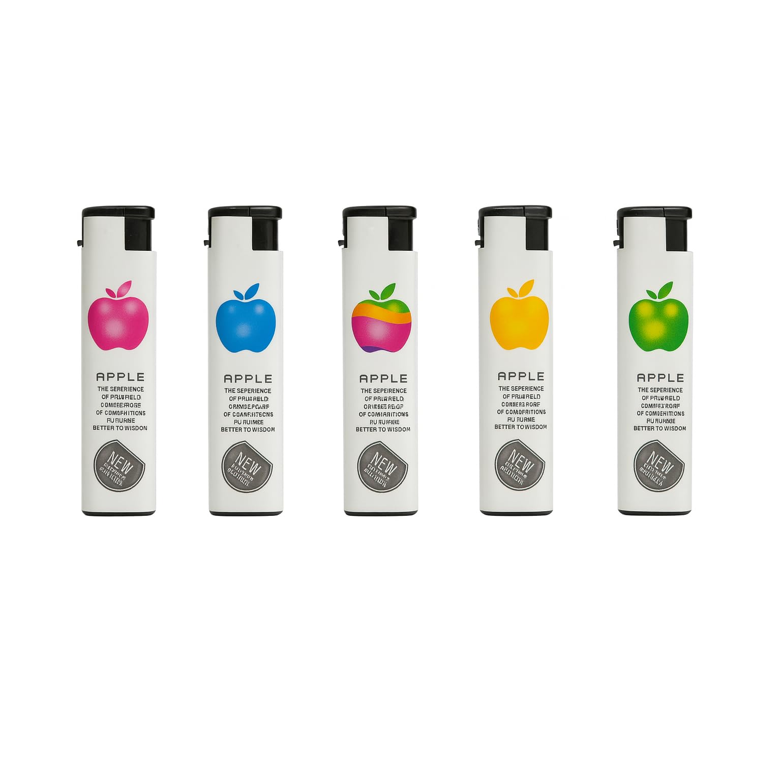 Apple Cigarette Lighter (Pack of 5) – Stylish & Durable Windproof Pocket Lighter | Premium White Fancy Lighter | Refillable & Easy to Use | Royal Look Plastic Body | Perfect for Everyday Use-image-21