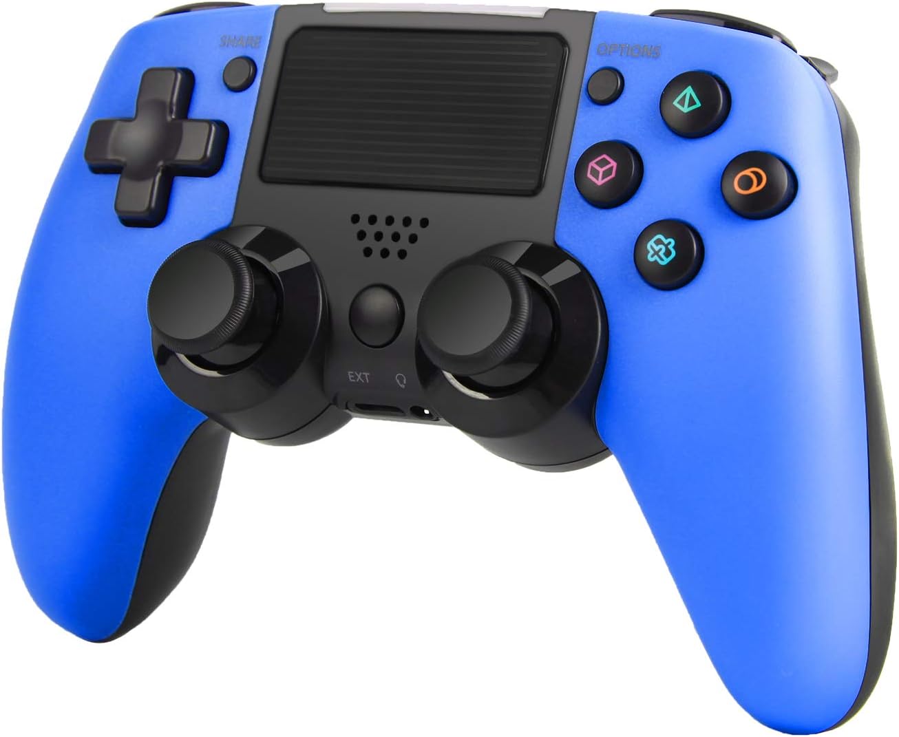 SADES C600 PS4 Controller Bluetooth Wireless Gamepad with Dual Vibration and Touch Pad/Audio Fuction for Playstation 4/PS4 Pro/PC/Laptop-Blue