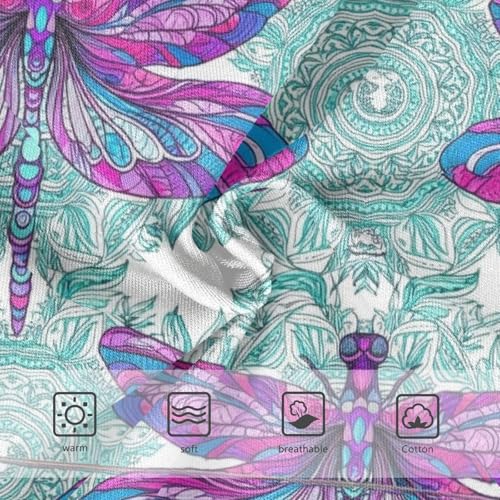 Vibrant Purple Dragonflies Green Little Girl Panties Toddler Girls Underwear Cotton Animal Undies Kids Briefs 2t3