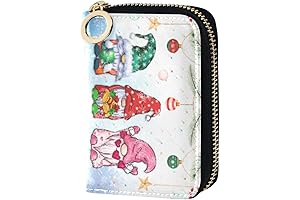 Gnome Wallets for Women - RFID Blocking Card Case Accordion Zipper Wallet