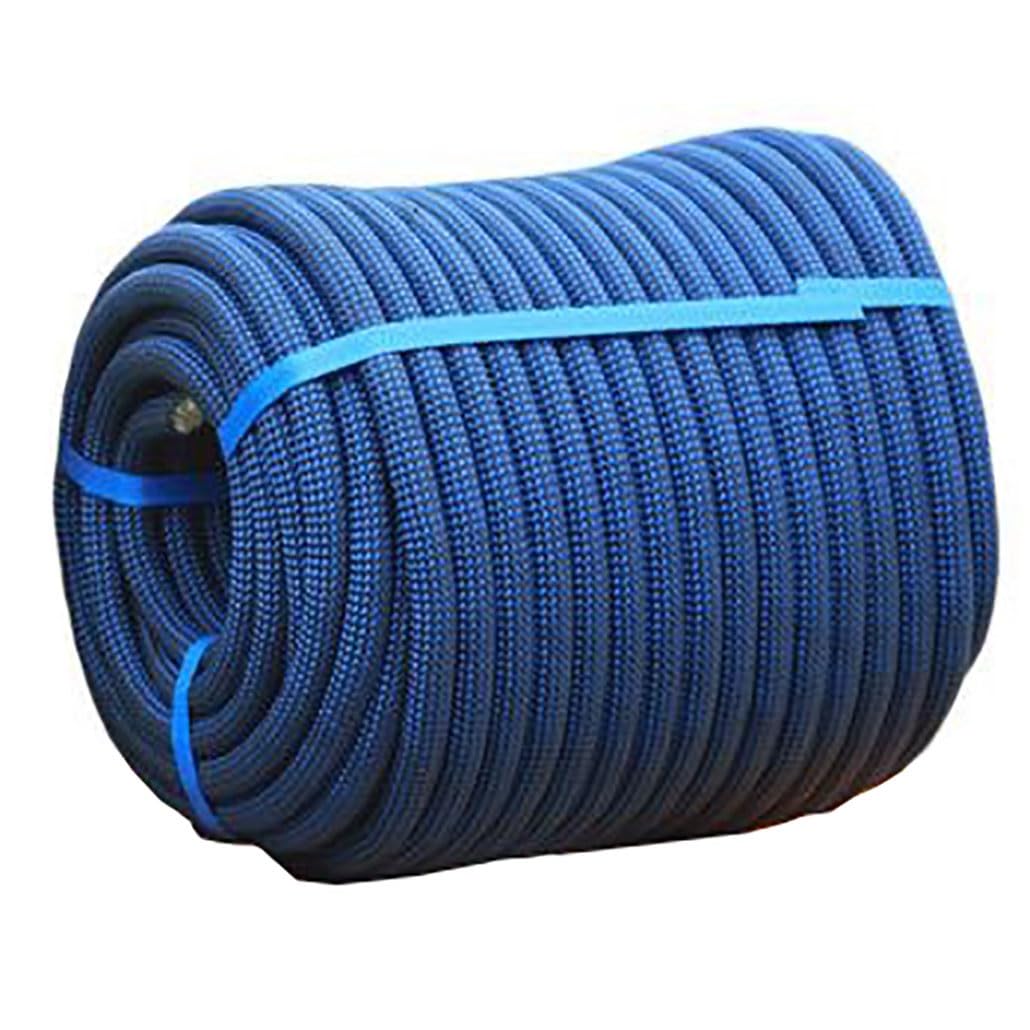 Corde de gréement en Polyester Double B de 1/2 Pouce, Longueur 32 à 196 Pieds, idéale pour l'escalade, la Traction, la randonnée, Le Camping, la Voile, l'étendage du Linge, etc. - Corde Bleu