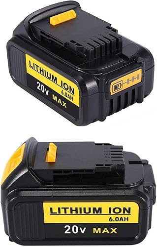 Repuesto para herramientas Dewalt de 20 V, 6 Ah, paquete de 2 compatibles con baterías Dewalt de 20 V 20 V XR herramientas eléctricas inalámbricas
