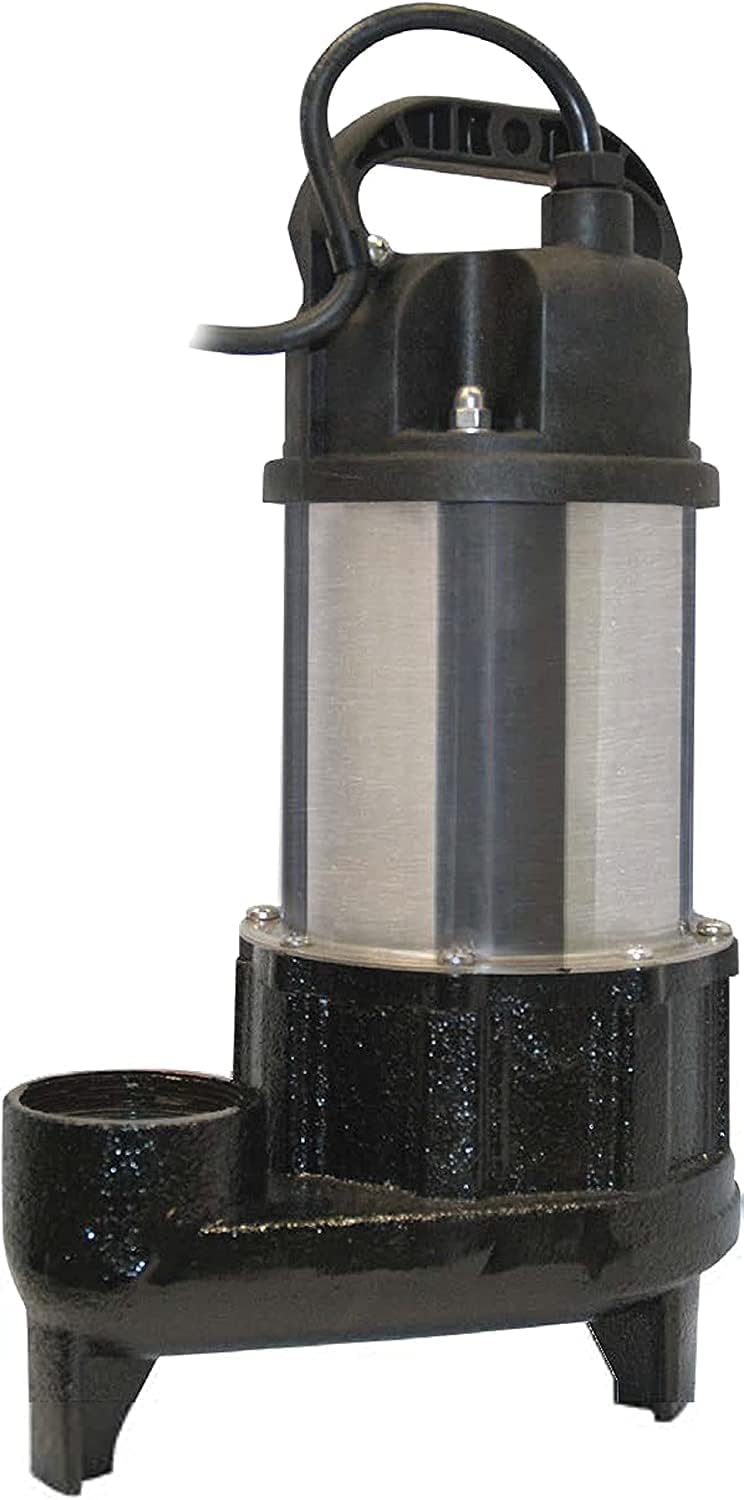 Little Giant WGFP-75 115 Volt, 4890 GPH Stainless Steel And Cast Iron Water Feature Pump with 19-Ft. Cord, Black, 566069 0.75 HP, 4890 GPH