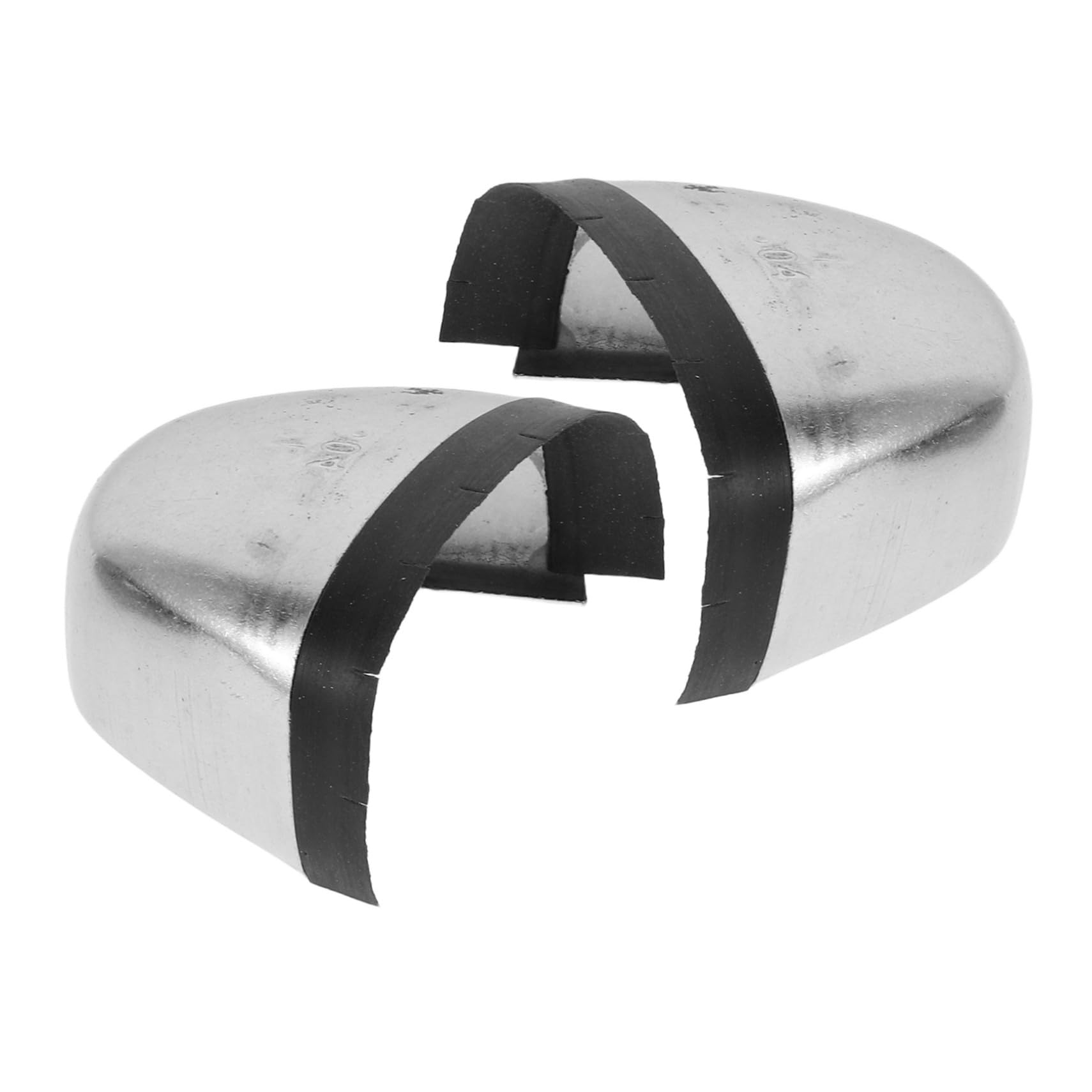 Unomor 1 Pair Safety Toe Shoe Heel Pads Toes Caps Steel Cap Boots Shoe Crease Protector Sneaker Steel Inserts Composite Shoe Covers Sports Shoe Patches Toenail Shoes Footwear Silver Iron