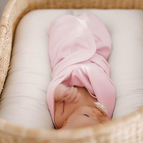 Miniatura 4 de Woolino Manta para recién nacido, 100% lana merina superfina, para bebés de 0 a 3 meses, lila