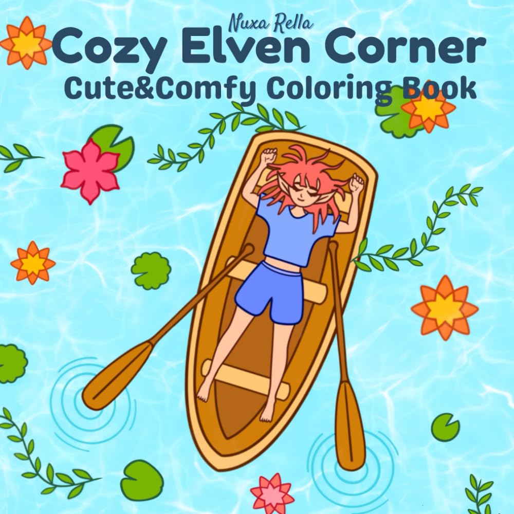 Cozy Elven Corner: Cute&Comfy Coloring Book