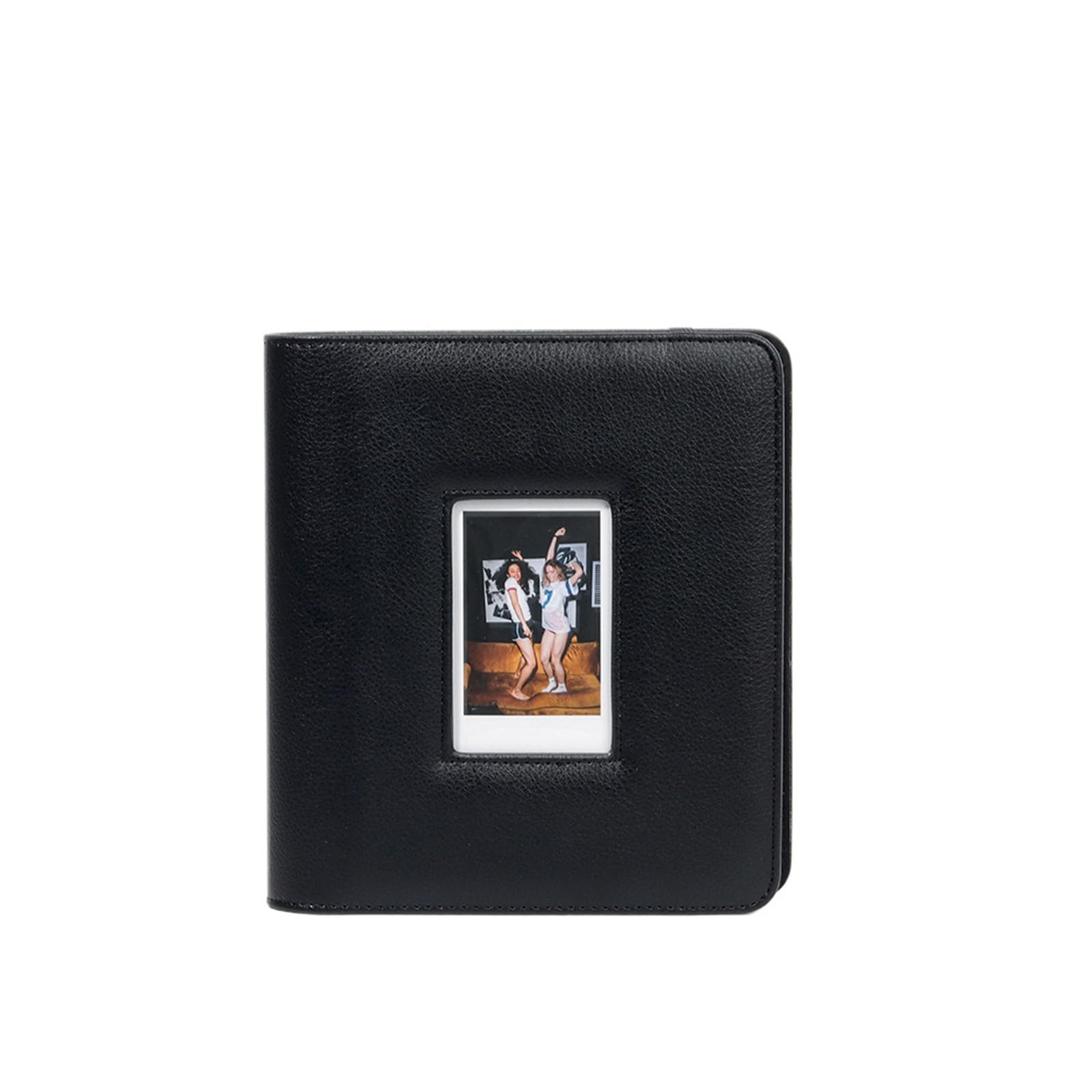 fotografías en el bolsillo, Álbum de fotos de 288 bolsillos, 3 pulgadas, con hojas intercaladas, estuche de almacenamiento, color negro y marrón.(Black)