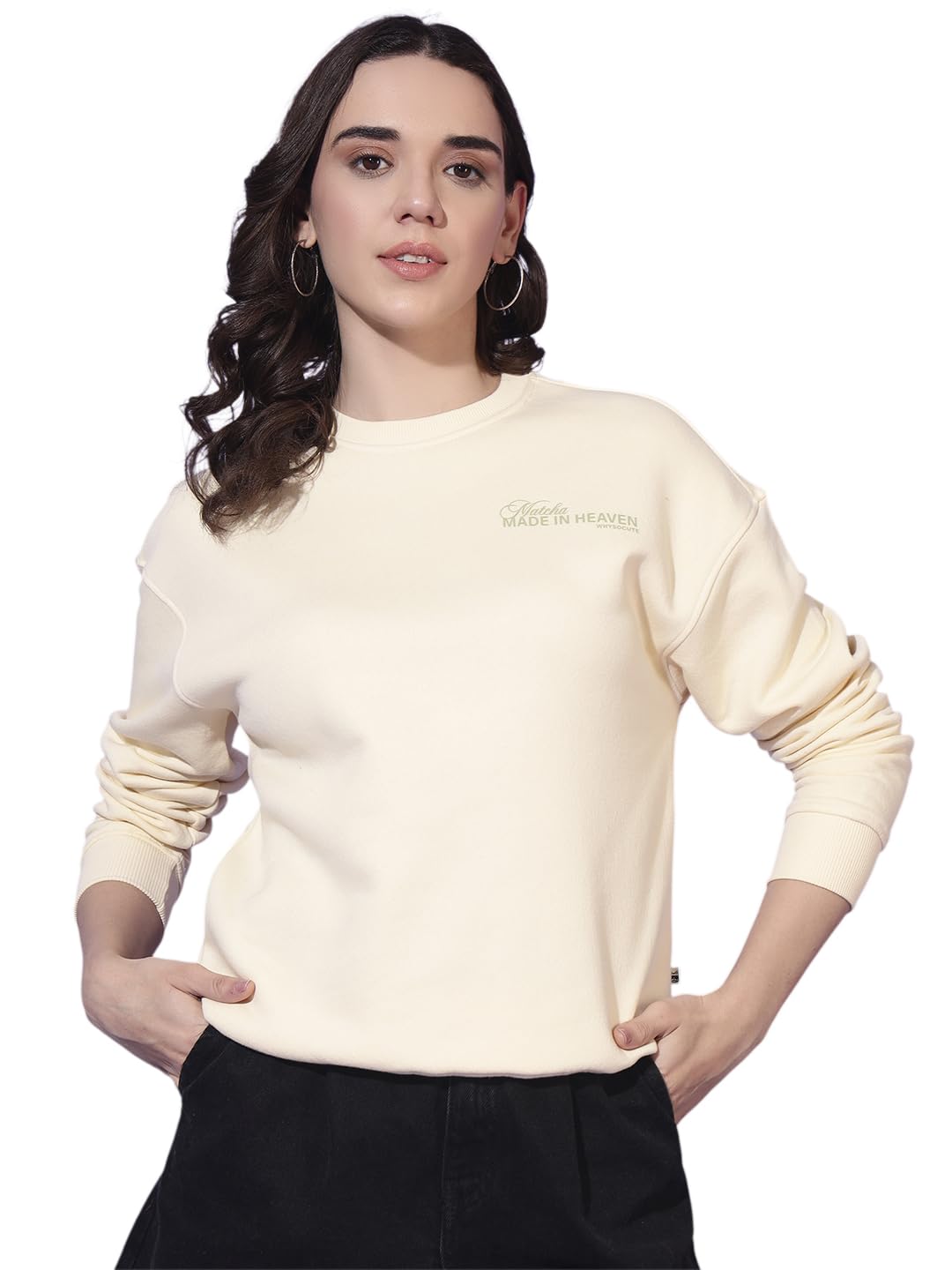 blooming tales Women Sweatshirt | Cotton Terry Winter Pullover | Full Sleeve Round Neck Casual Top (XS–XL)-picture-56