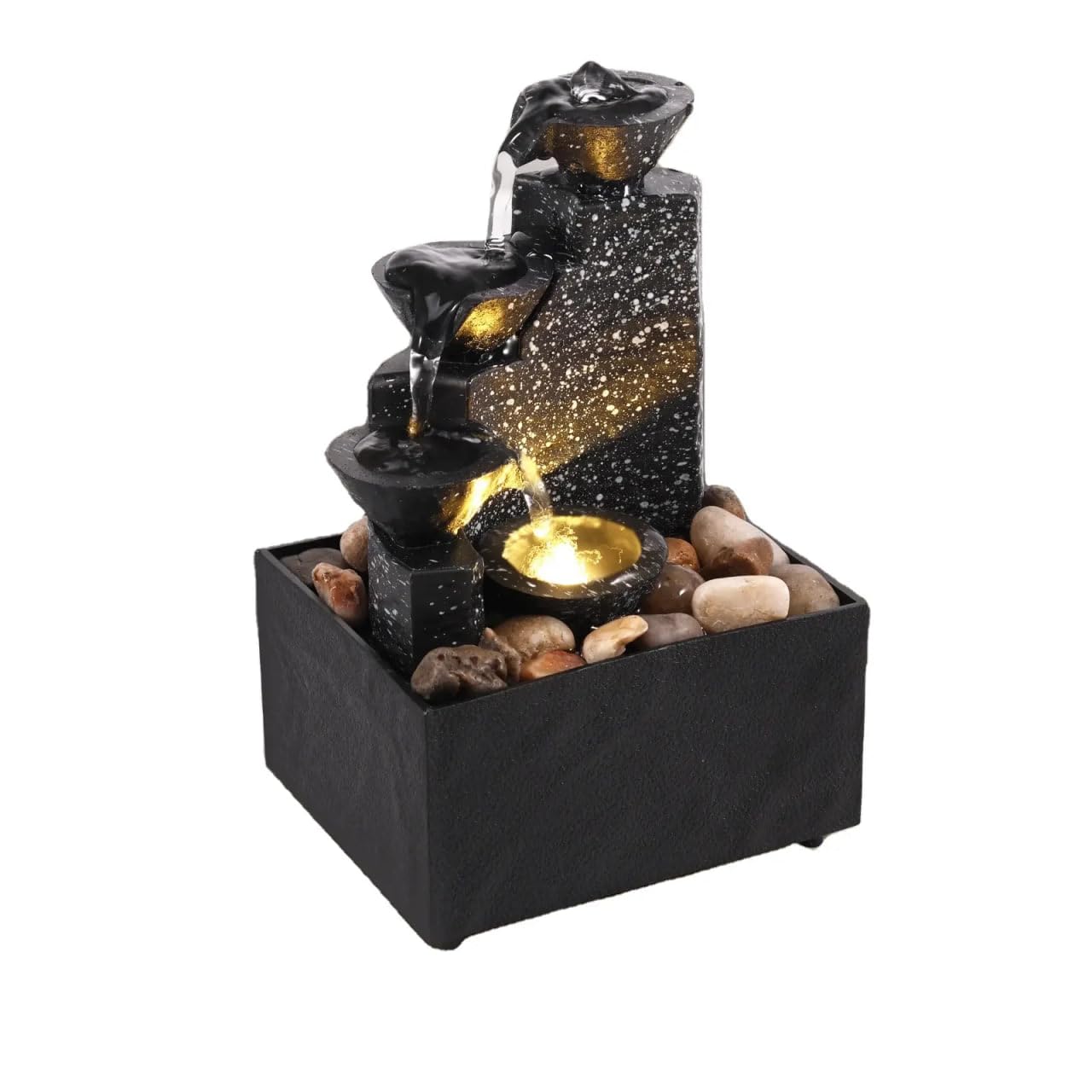 Zen Waterfall Desktop Fountain – Creative Flowing Water Ornament for Home & Office Décor-image-21