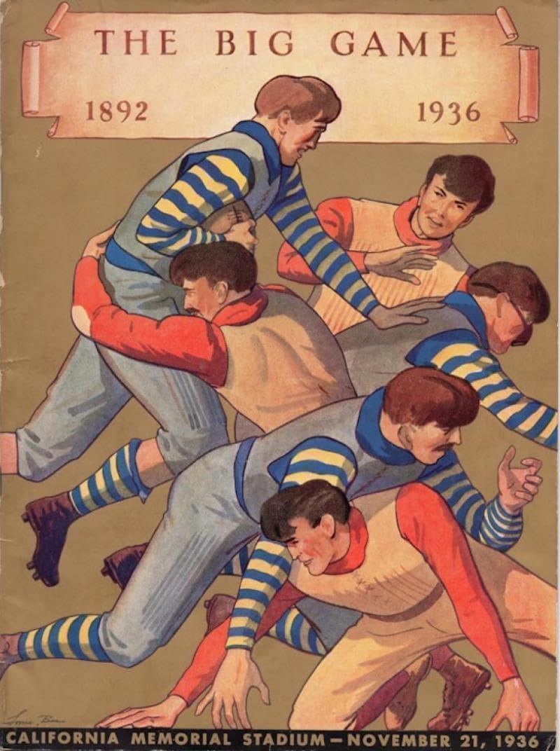 The Big Game Stanford-cal Vintage Program 11/21/36 Nr Mint - College Programs