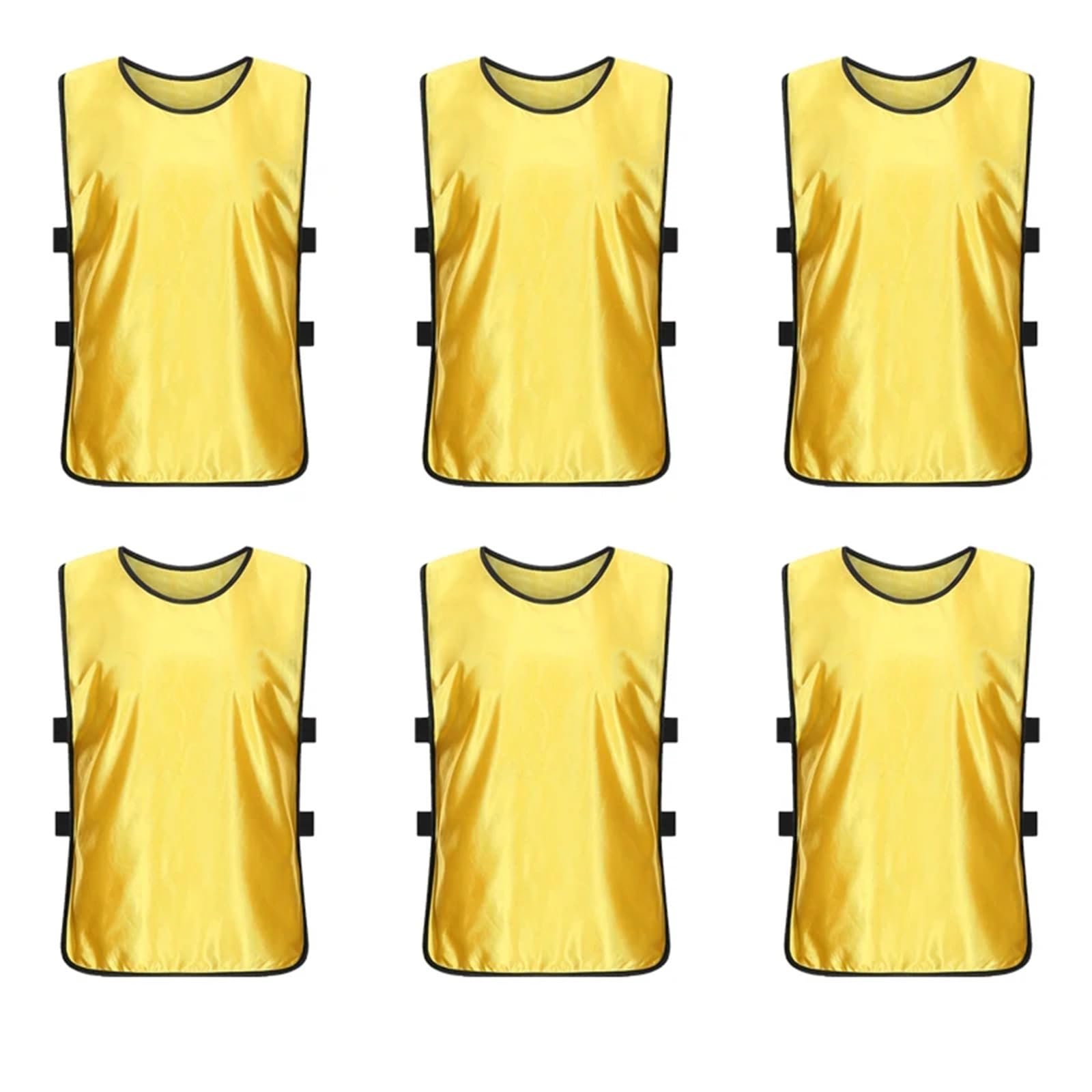 Sports Petos de Entrenamiento 6 camisetas de fútbol for entrenamiento deportivo, de malla, sueltas, for baloncesto, críquet, fútbol, ​​voleibol, rugby, accesorios deportivos.(Orange,175cm above)