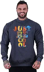 Blusa Moletom Basic MXD Conceito Fechada Sem Bolso Sem Touca Estampada Casual Academia