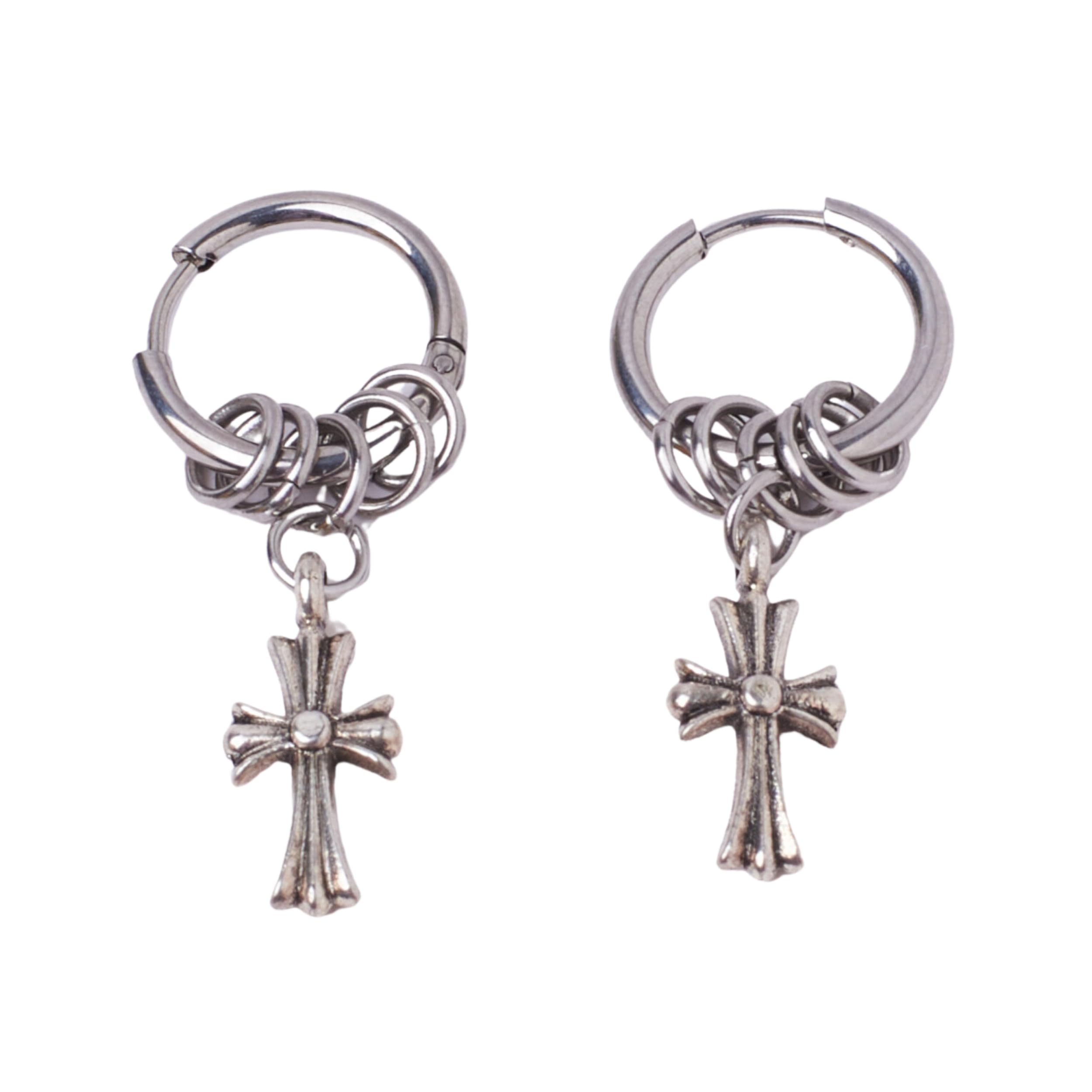 salty alpha Anti Tarnish Classic Tassel Earrings for Men | Ear Hoop for Man | Stylish Fashion Jewellery Accessories for Boys | Minimal Jewelry | Ideal for Gifting-picture-49