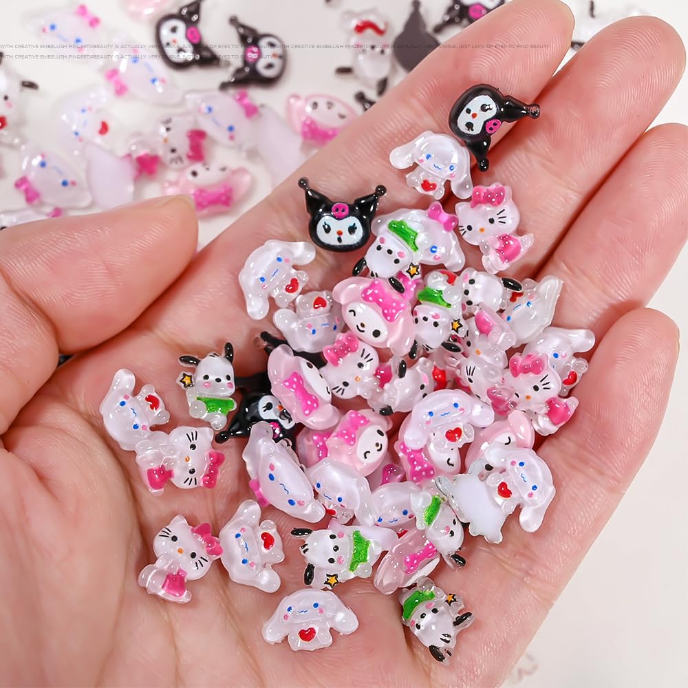 Amazon.co.jp: YAYAMIYA ネイルアートチャーム キティ サンリオ 70個