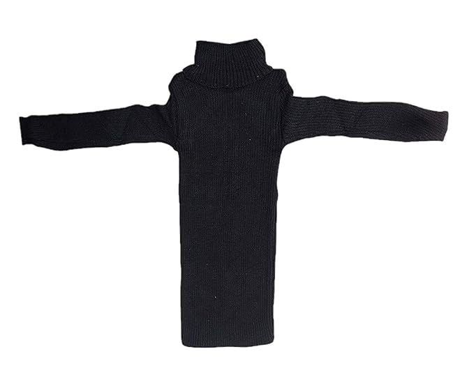 Fashion Sutra Kids Woollen High Neck Winter Sweater (Black)