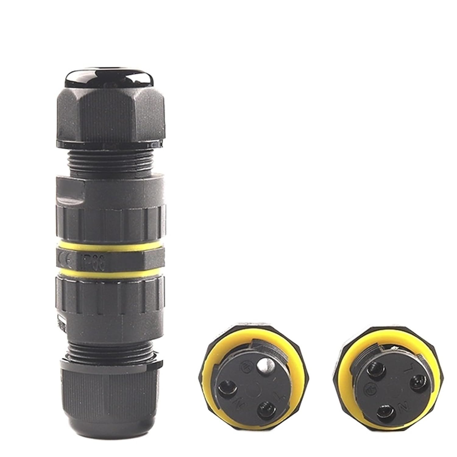 1PCS IP68 M16 Waterproof Connector 2/3 Pin Screw Type Terminal Quick Electrical Wire Connector Solderless for 3.5-10mm Cable(2 Pin 7.0-10mm)