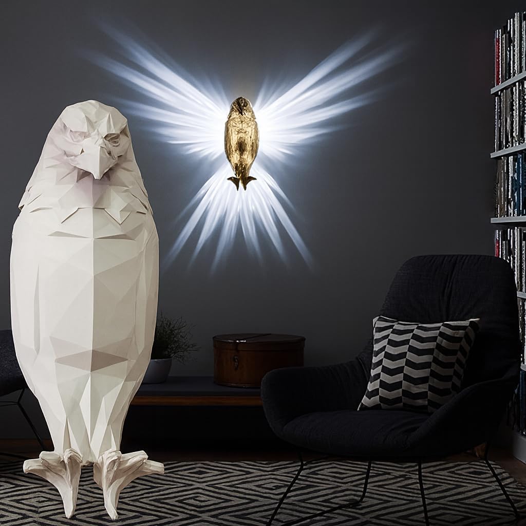 3D Eagle Wall Light, Eagle Wall Lamp Resin Animal Statue, Battery Operated Creative Sculpture Animal Wall Lamp, Atmosphere Rendering Light, LED Home Decoration
