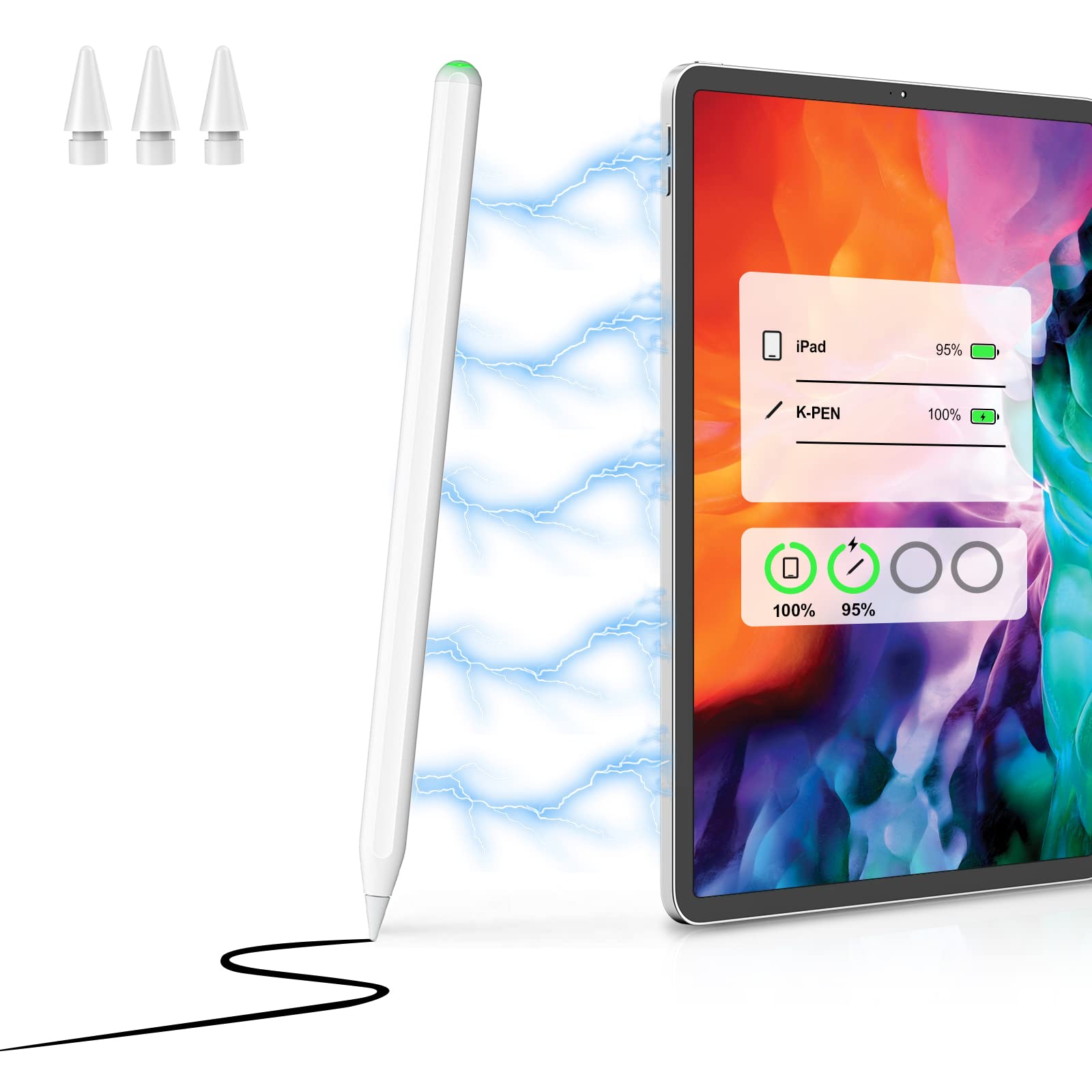 Amazon.in: Buy KINGONE Wireless Charging Pencil for iPad with