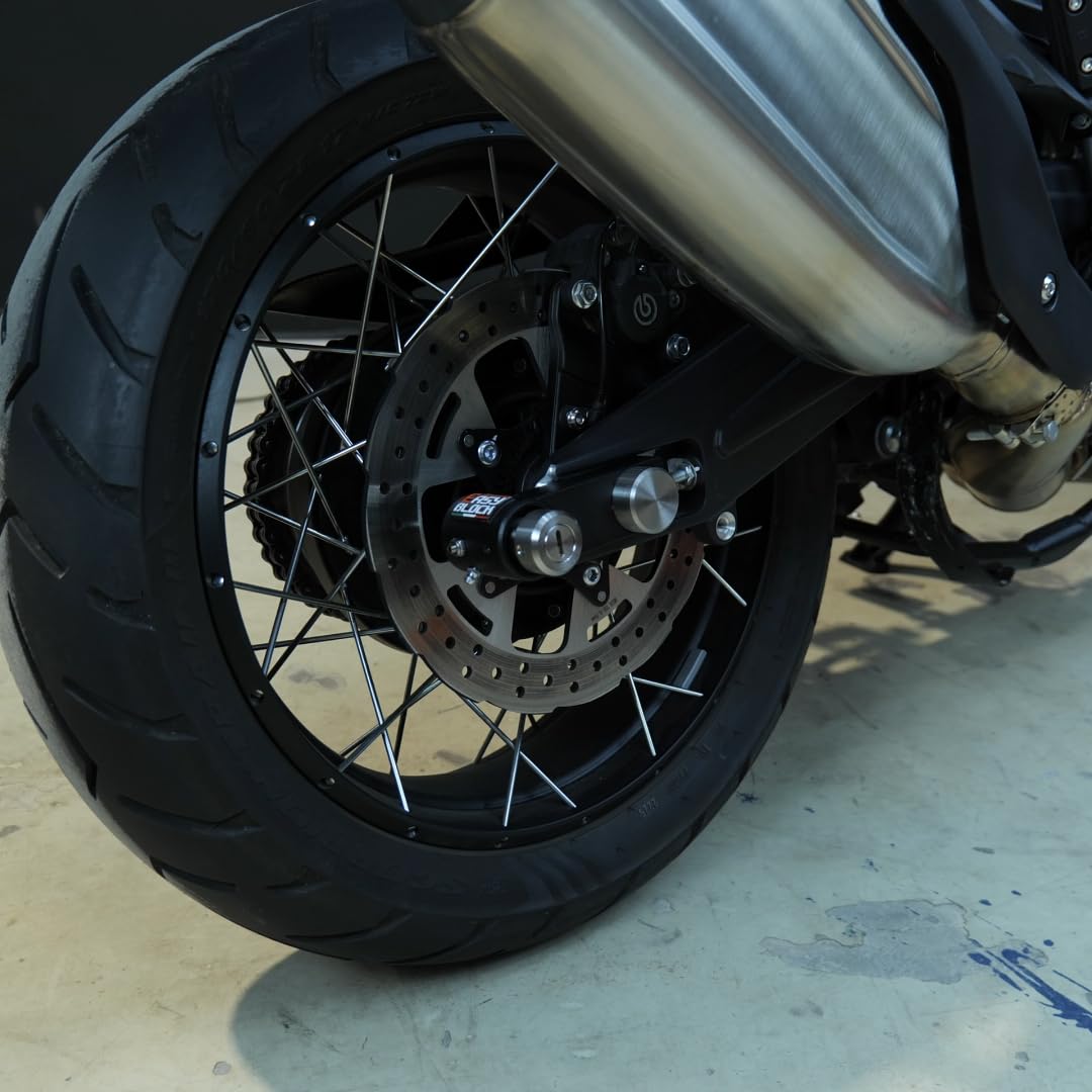 EASYBLOCK Antifurto Moto Compatibile con Moto Morini X‑Cape 1200 Antifurto Blocca Ruota Blocca Disco Lucchetto Protezione Installato su Moto E Scooter