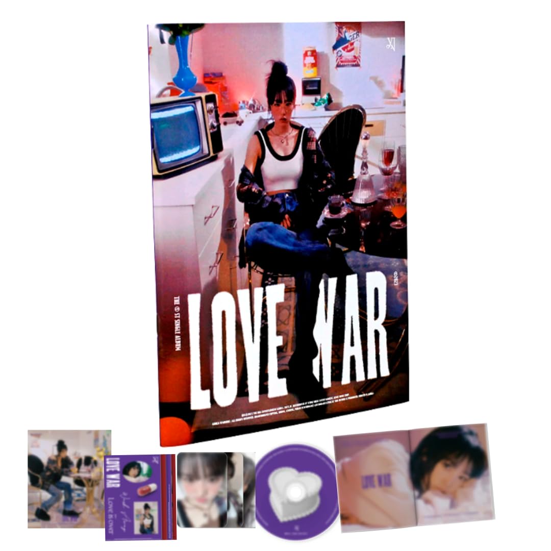 Yena Love War CD album K-pop avec poster plié et autocollant