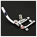 pizarra Guitar Vibrato Tailpiece Tremolo Flat Top Body Tremolo Unit Vibrato Bridge for, LP, ETC Electric Guitars(Silver)