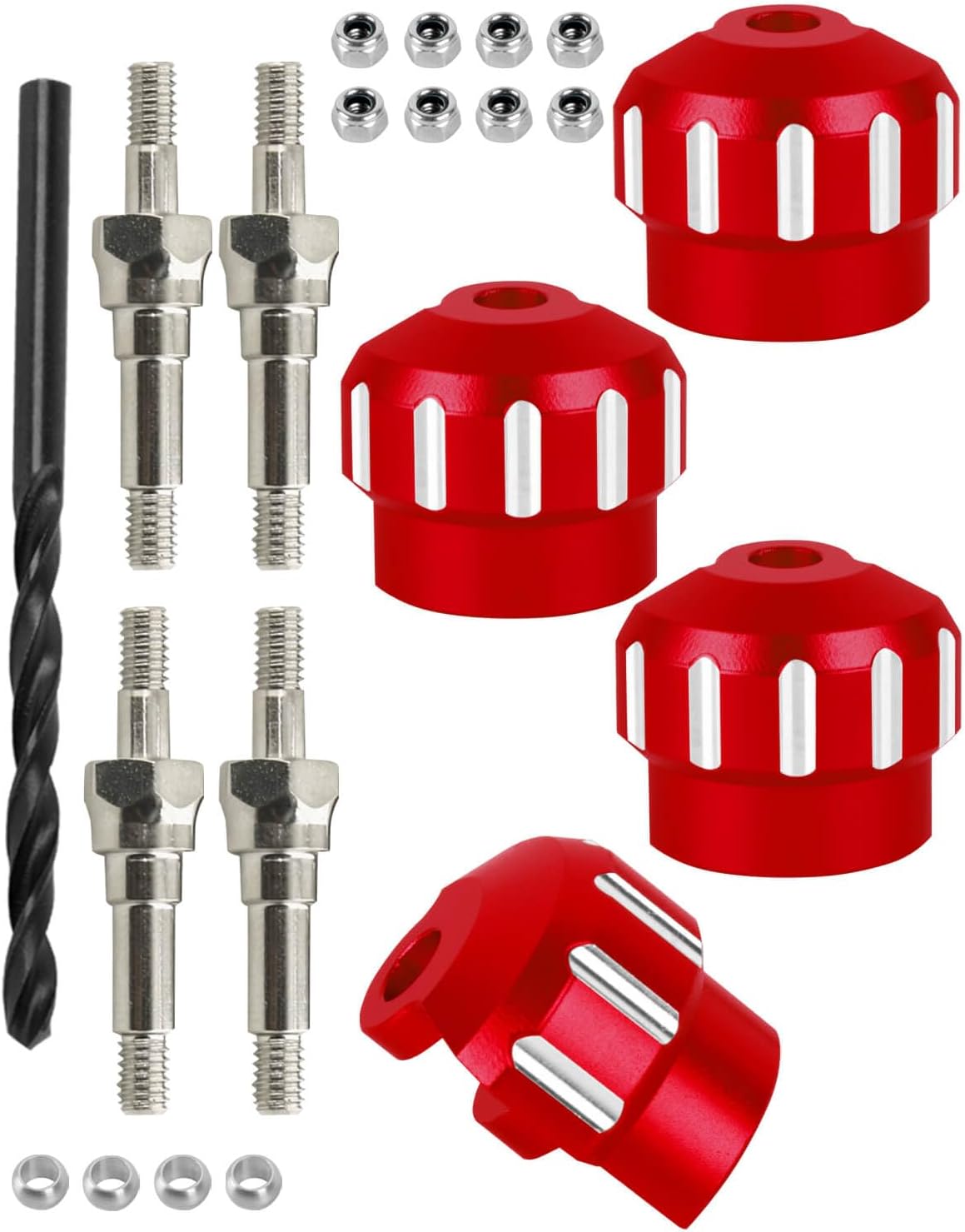 RC Shock Cap Protector & Shock Standoff Upgrades Part for 1/8 Typhon Kraton Outcast Notorious Talion 6S BLX,1/7 Mojave Infraction Felony 6S BLX Limitless,Titanium