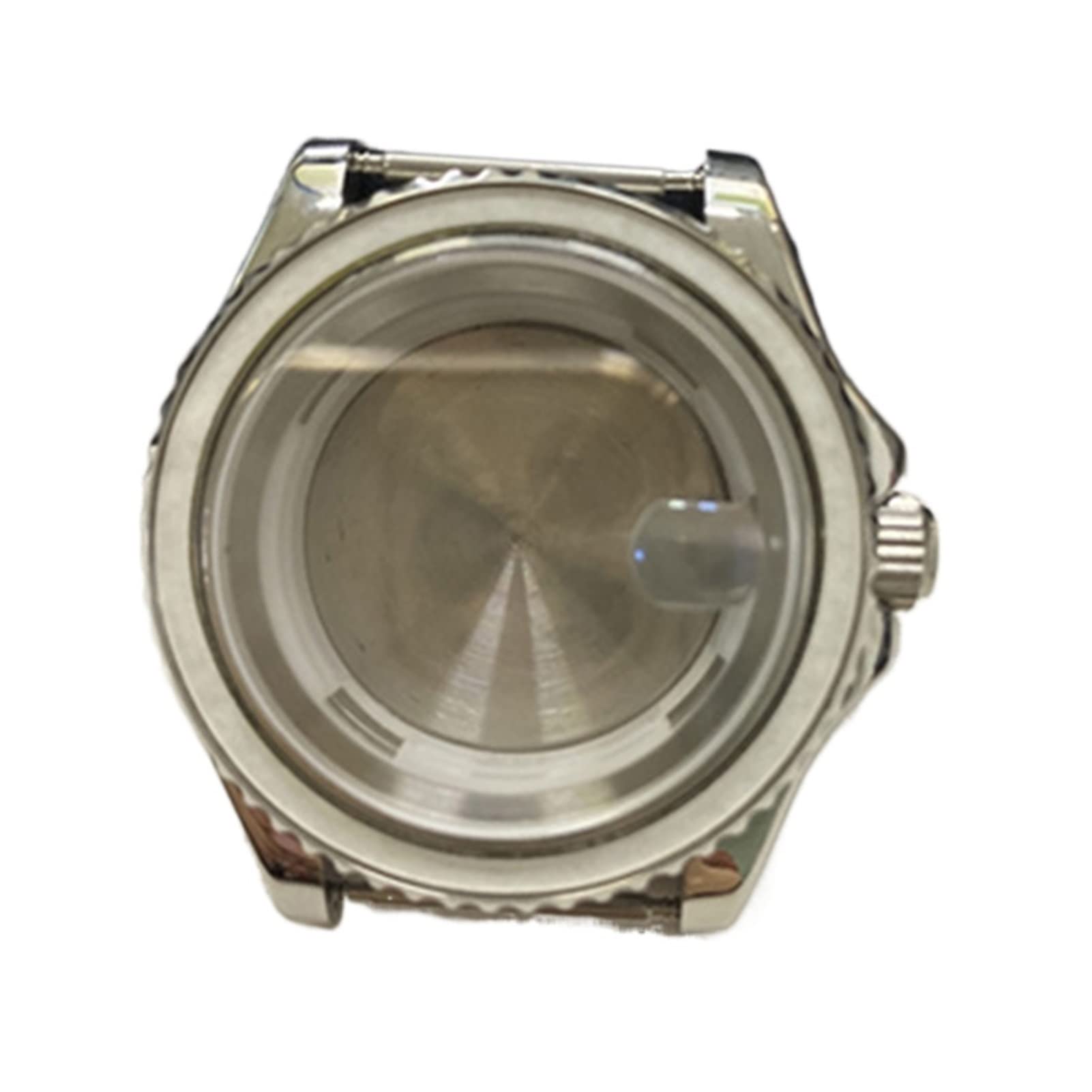 Caja de Reloj de Acero Inoxidable de 40 mm de Repuesto, Compatible con Movimientos mecánicos automáticos 8215, 8200 y 821A, Compatible con la Tapa del Reloj Mingzhu 2813.