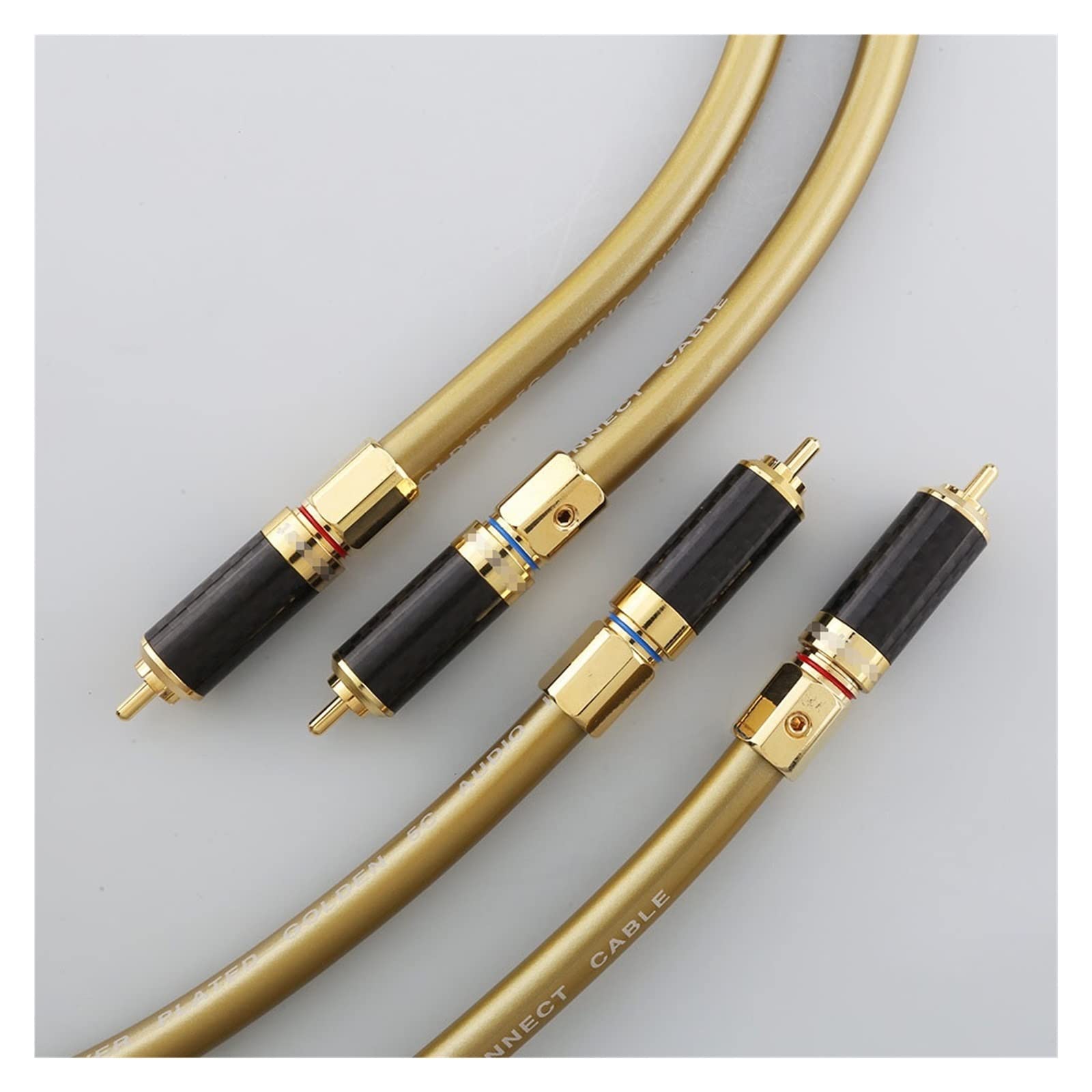 Câble Hi-Fi 2m en carbone pour optimiser le rendu sonore des enceintes et amplificateurs