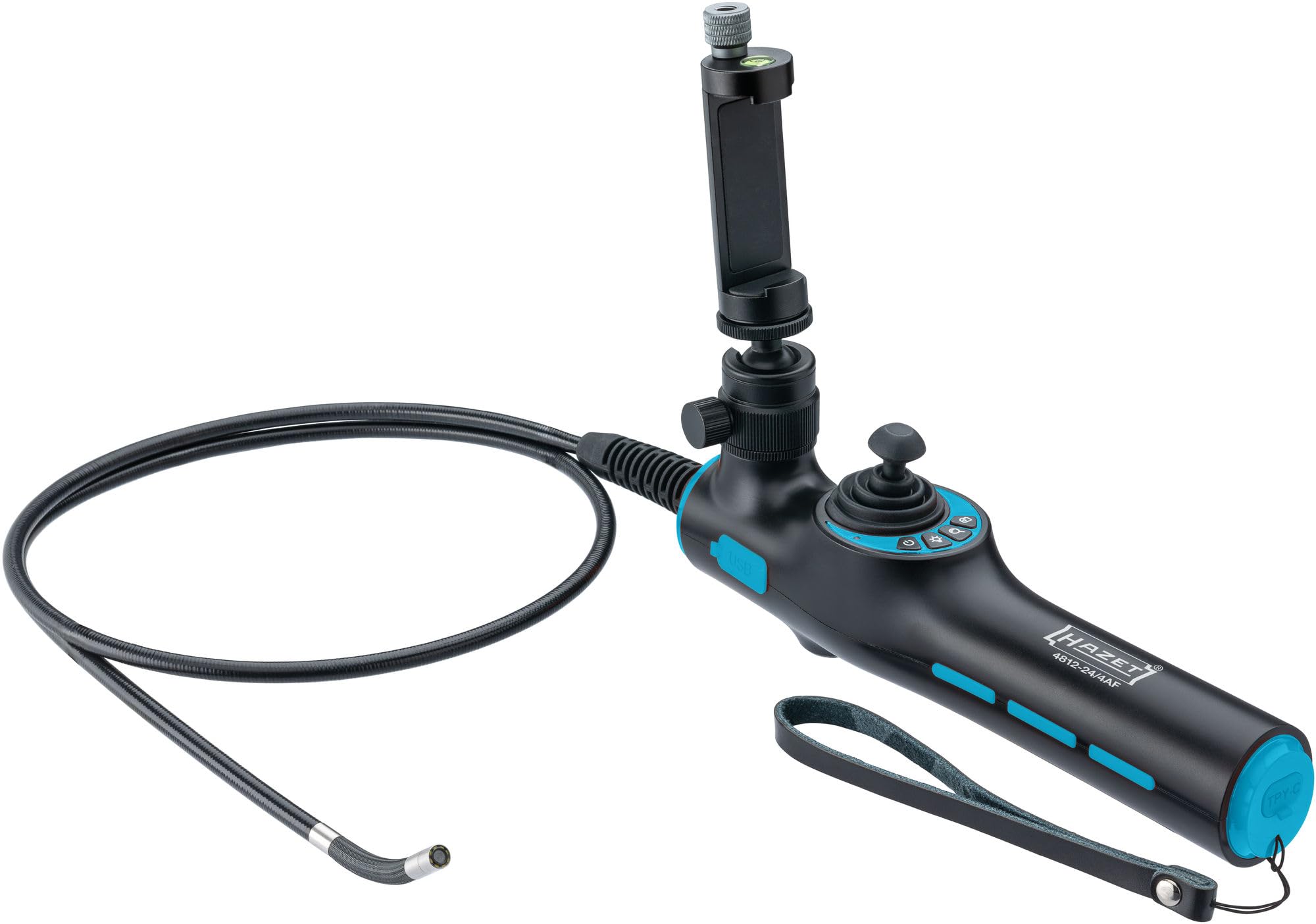 HAZET 4812 HD Video Endoscope with 360° Swivel Probe Diameter 0.5