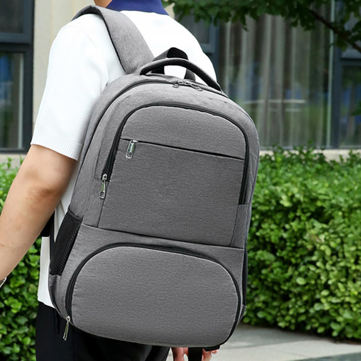 Zaino termico per pranzo da uomo e donna, zaino per il pranzo, zaino per computer portatile con porta di ricarica USB, zaino da viaggio con borsa termica