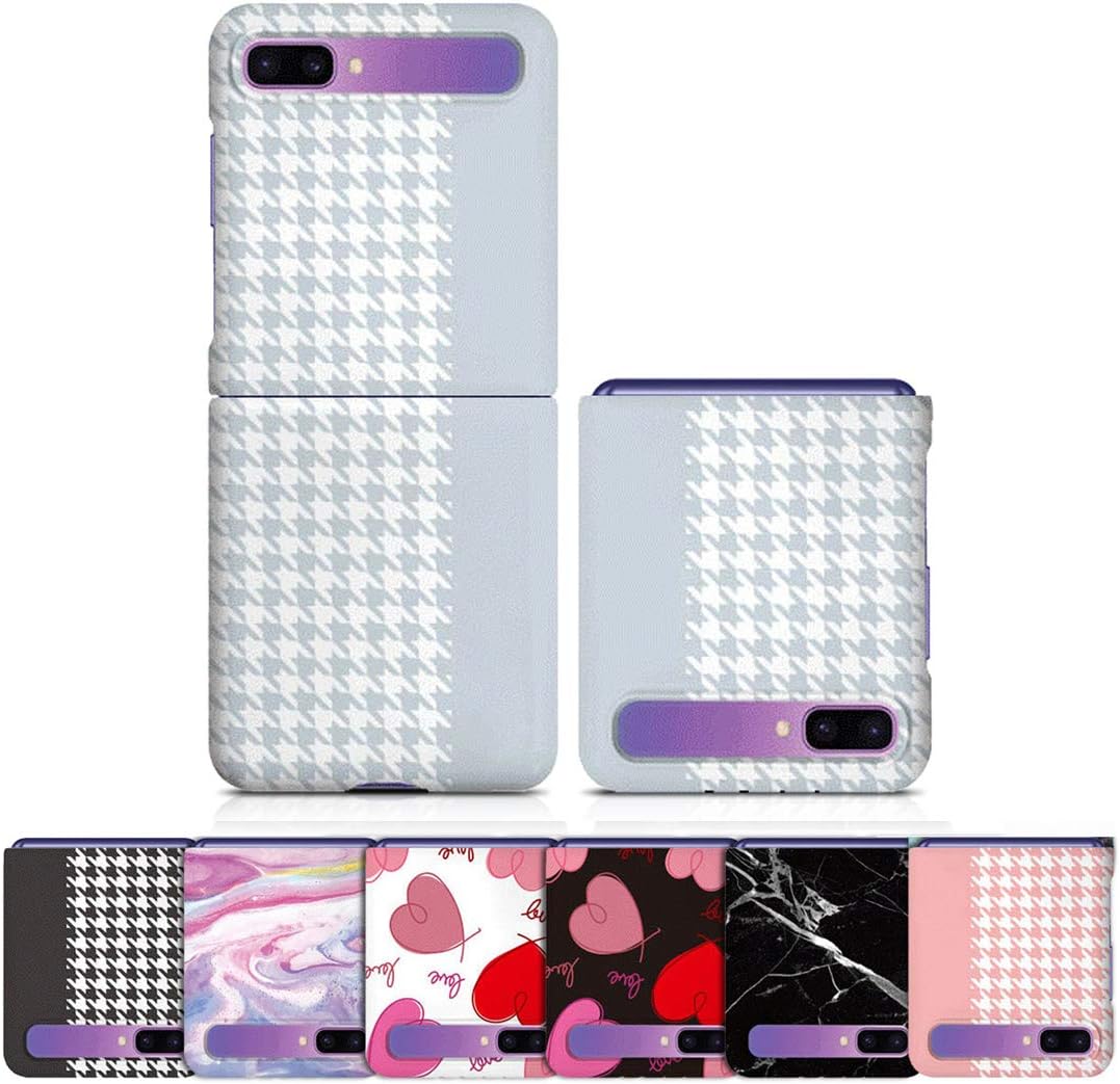 for Samsung Galaxy Z Flip Case Cover Mosaic Pattern Custom [Slim Fit] Protective Polycarbonate Hard Shell PC Transparent Cover
