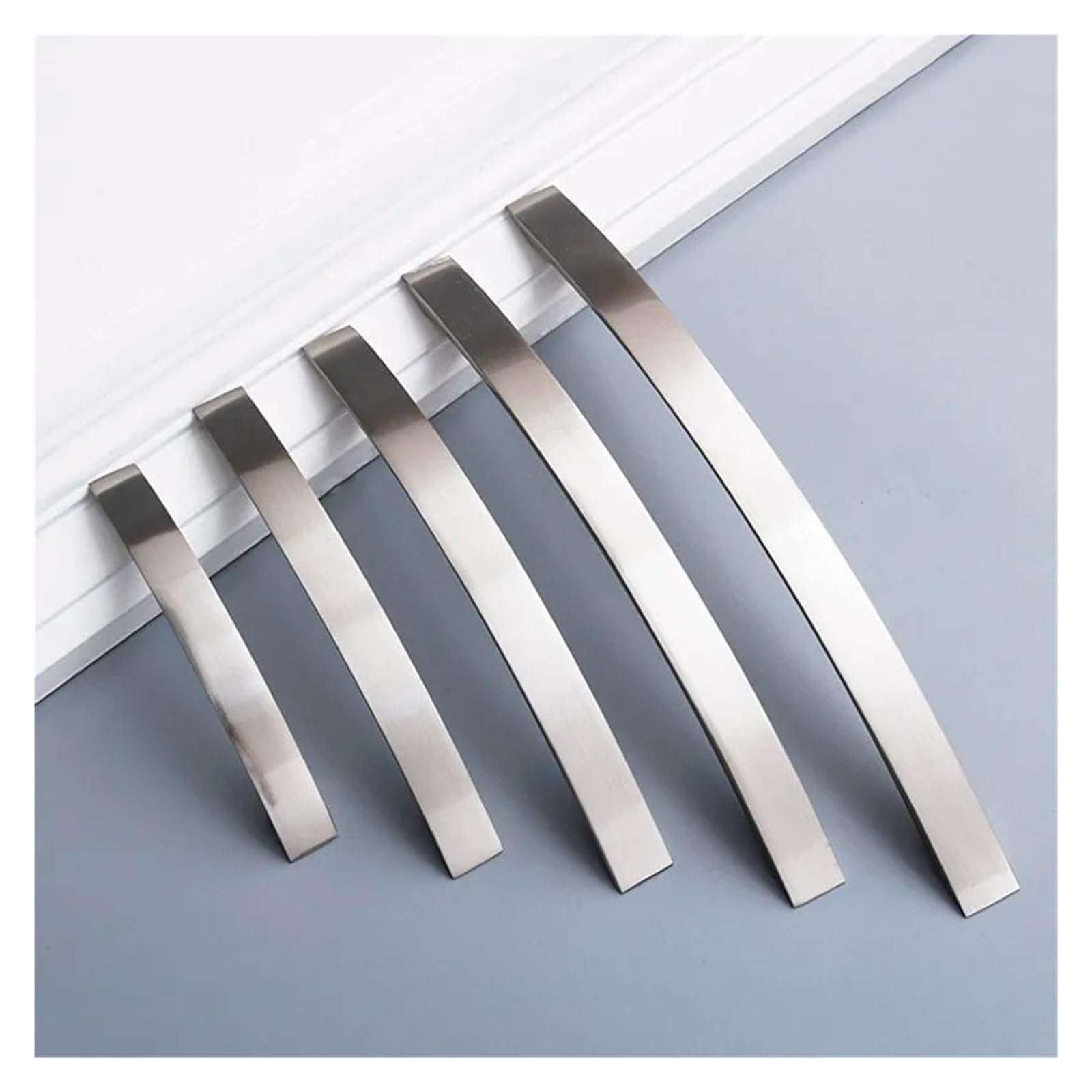 Maniglie Cucina Armadietti 20 pezzi Maniglia for mobili in alluminio, argento spazzolato, maniglie for ante di cucine e armadietti(96mm)