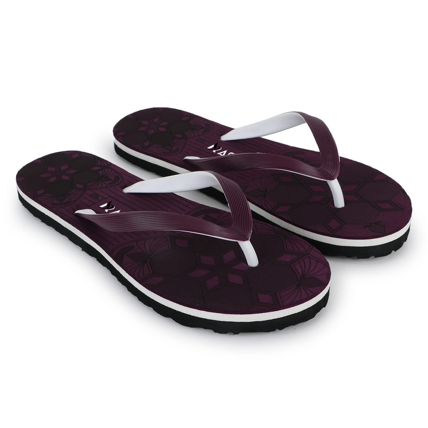 aaskaPrinted Hawaii Slippers For Women and Girls| Stylish & Comfortable| Daily Use Chappal