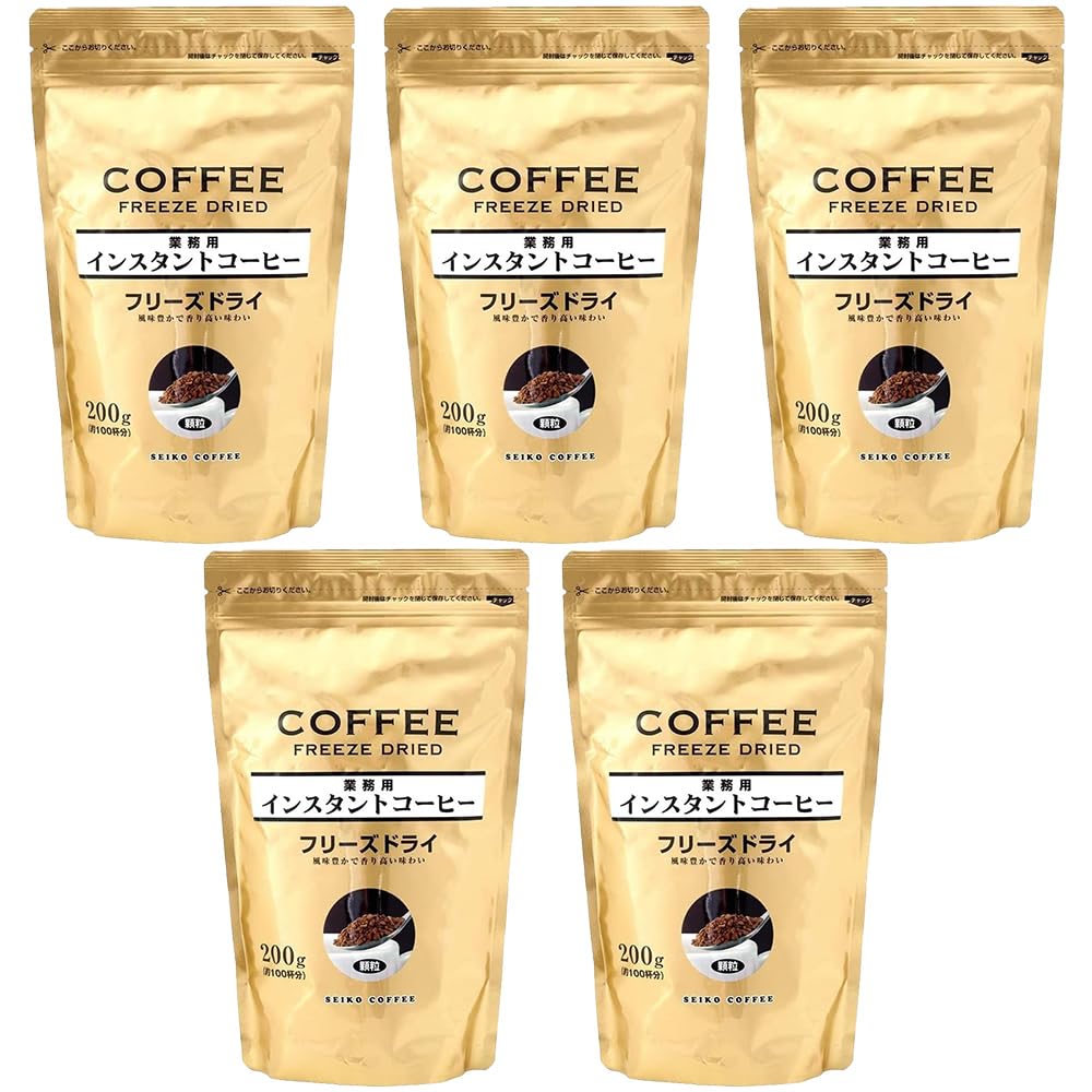 カフェ工房 セイコー珈琲 インスタントコーヒー スプレードライ 200g×6袋