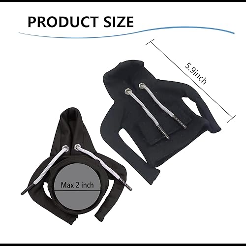 Miniatura 3 de ECDREAM Sudadera con capucha para palanca de cambios de automóvil, 2 unidades, sudadera con capucha divertida para cambio de marchas, accesorios